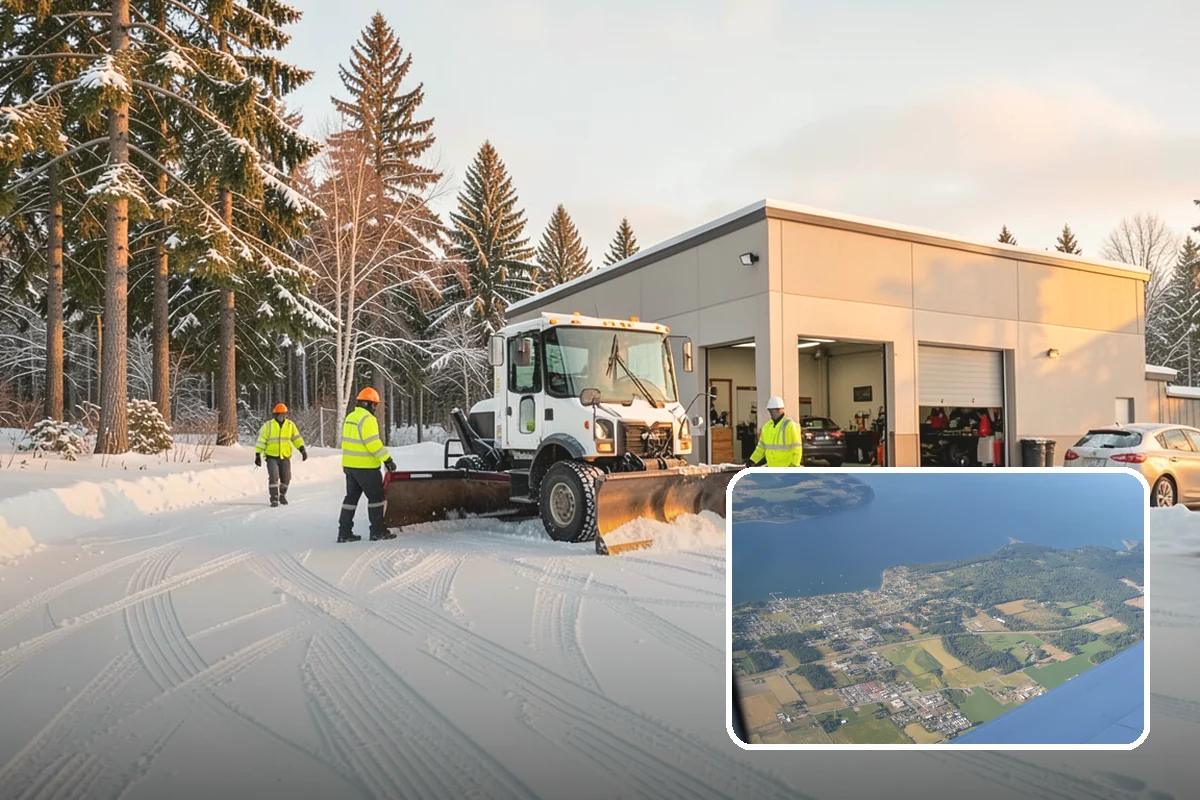 Daycare Sidewalk Clearing in Coupeville, Island County, WA - Entry and stroller paths cleared before the morning rush