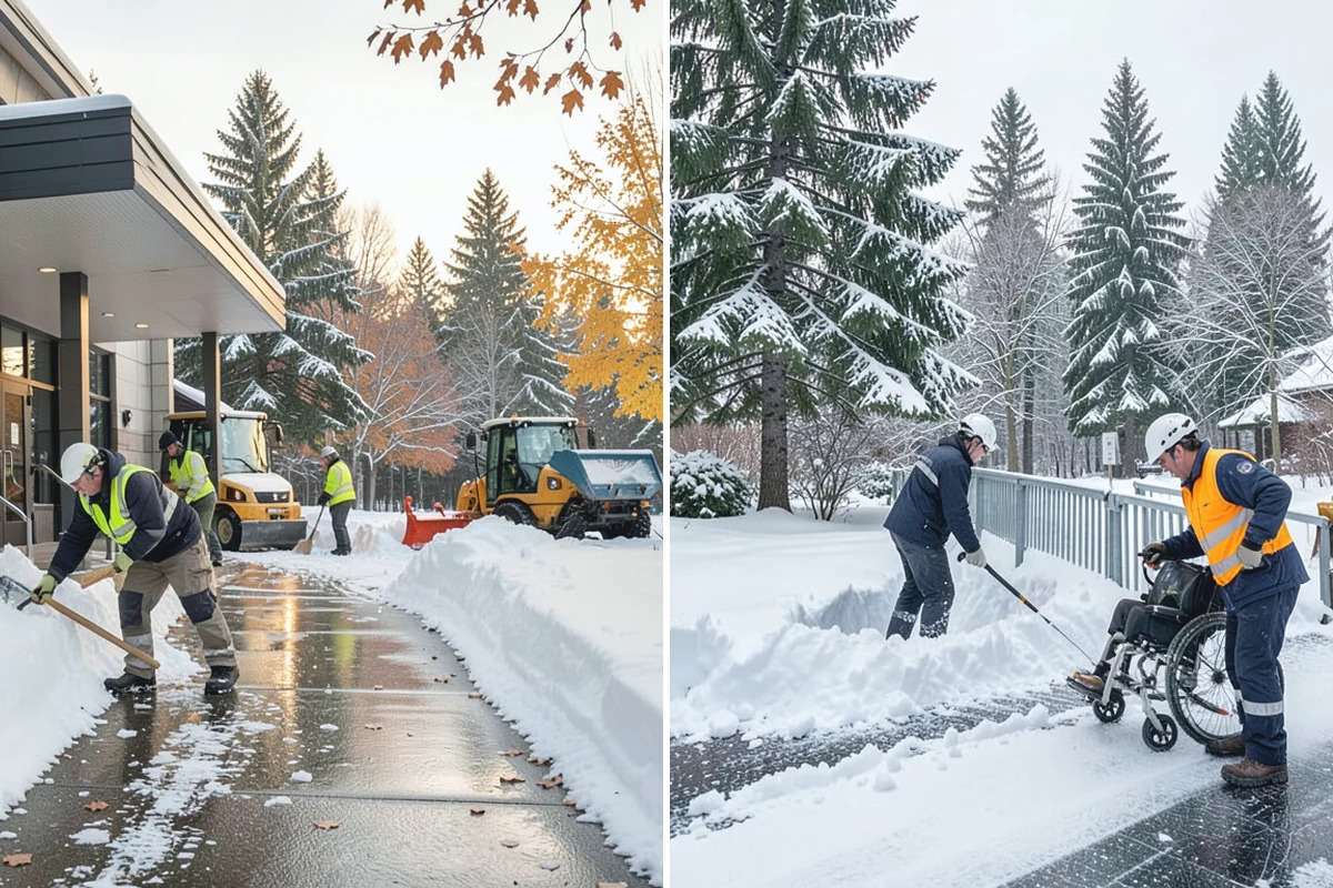 Daycare Sidewalk Clearing in Coupeville, Island County, WA - Clear the entrance and stroller path before opening