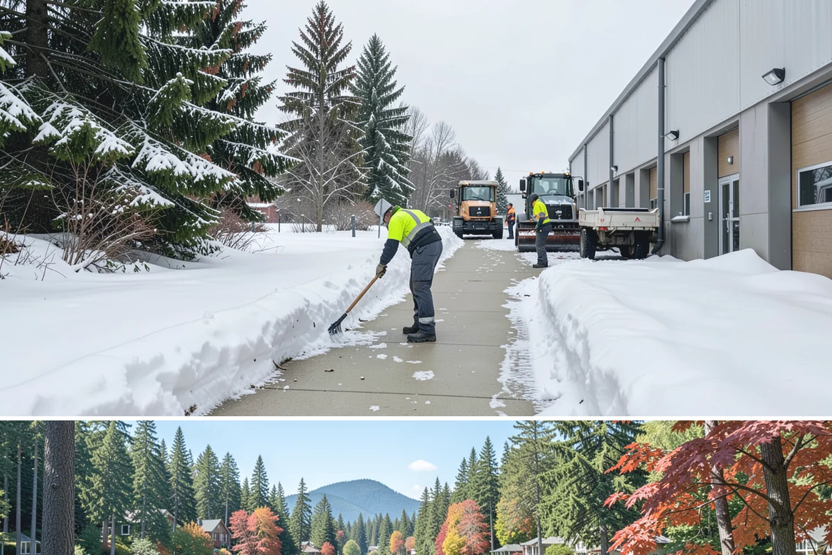 Daycare Sidewalk Clearing in Covington, King County, WA - Daycare demand is highest from December through February on frosty mornings when drop-off coincides with the day's iciest walks.
