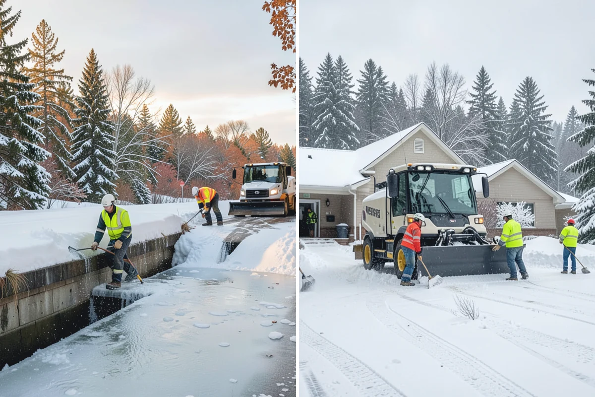 Daycare Sidewalk Clearing in Darrington, Snohomish County, WA - Clear the entrance and stroller path before opening