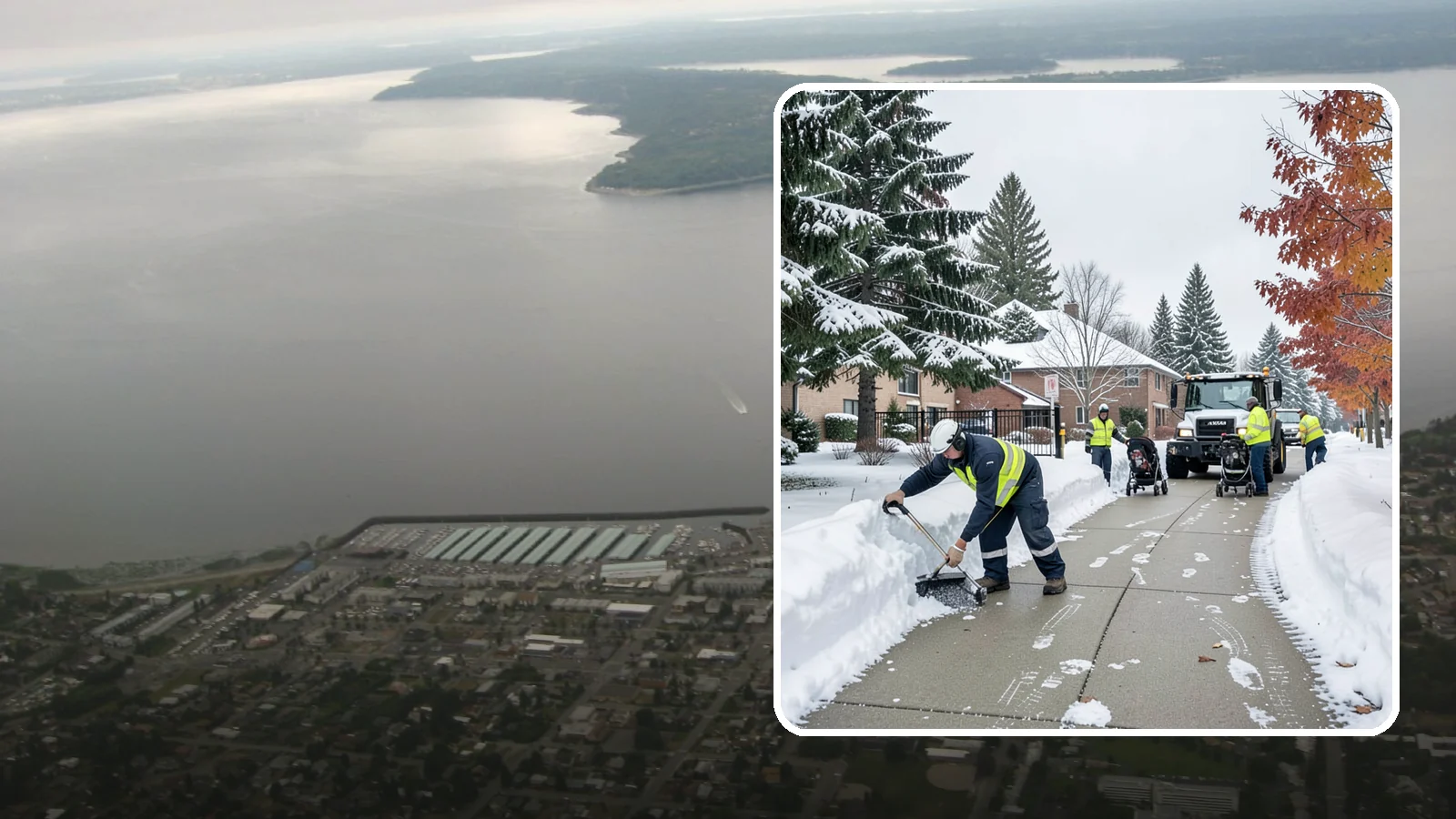 Daycare Sidewalk Clearing in Des Moines, King County, WA - Drop-off sidewalk clearing for Western Washington daycares, keeping entry walks safe for parents carrying children and pushing...