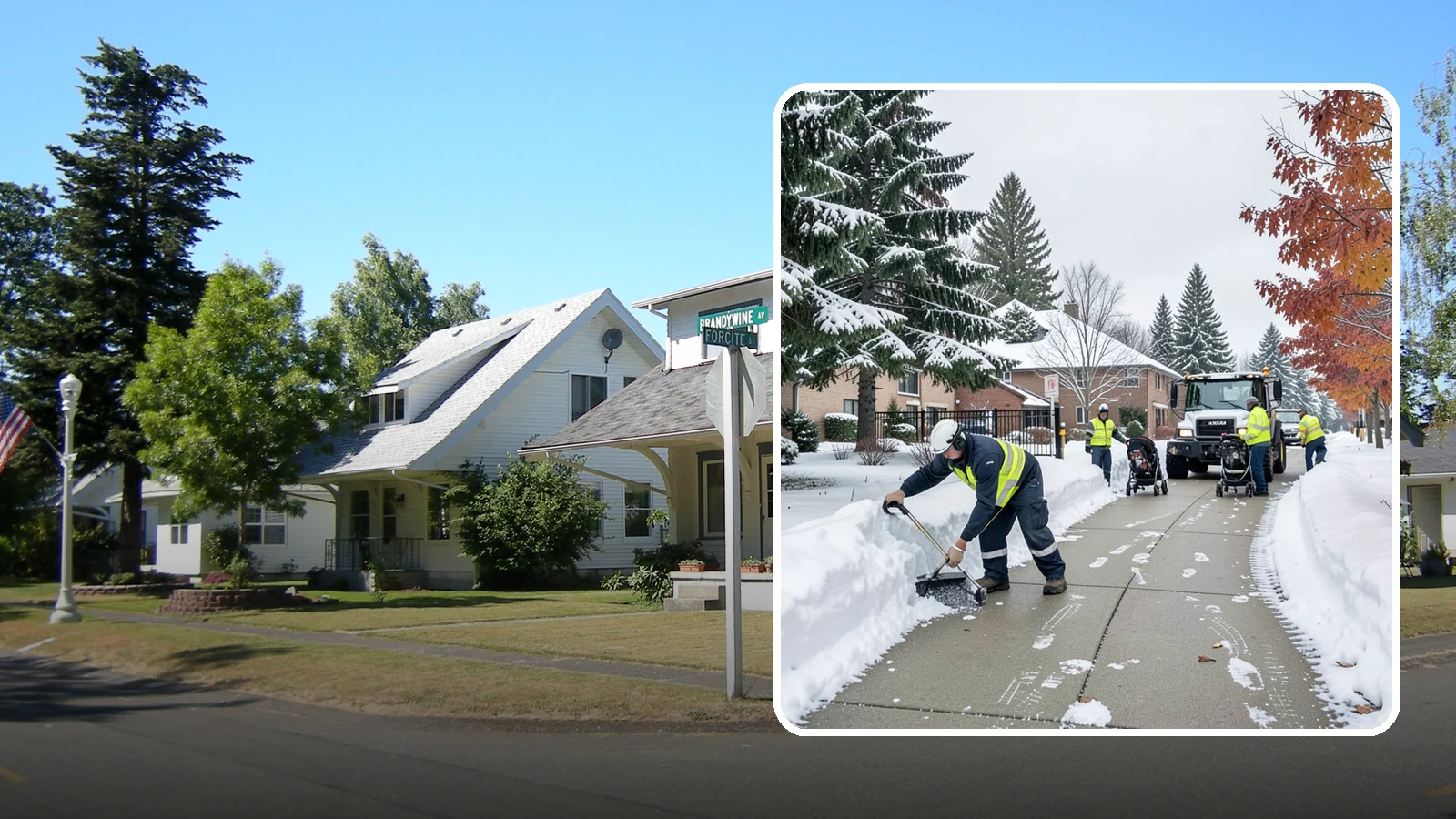 Daycare Sidewalk Clearing in DuPont, Pierce County, WA - Drop-off sidewalk clearing for Western Washington daycares, keeping entry walks safe for parents carrying children and pushing...