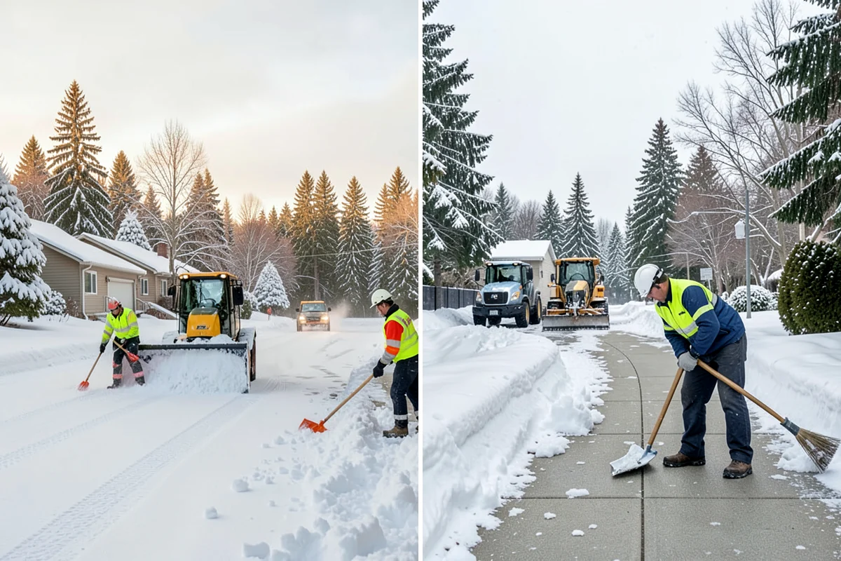 Daycare Sidewalk Clearing in DuPont, Pierce County, WA - Clear the entrance and stroller path before opening