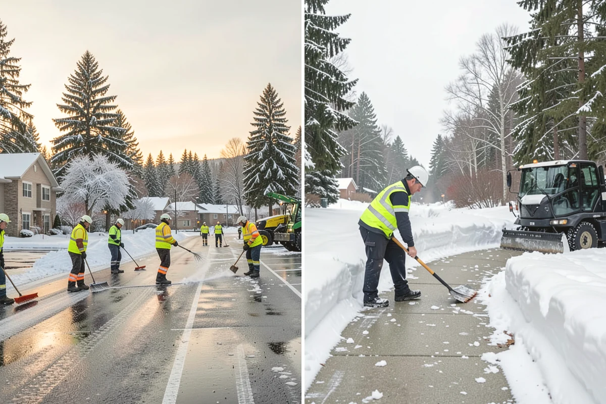 Daycare Sidewalk Clearing in Duvall, King County, WA - Clear the entrance and stroller path before opening