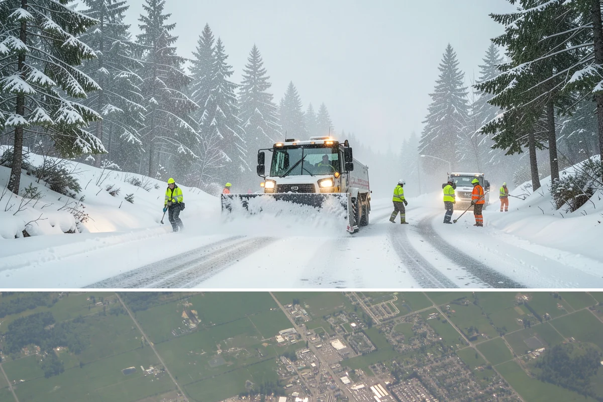 Daycare Sidewalk Clearing in Enumclaw, King County, WA - Daycare demand is highest from December through February on frosty mornings when drop-off coincides with the day's iciest walks.