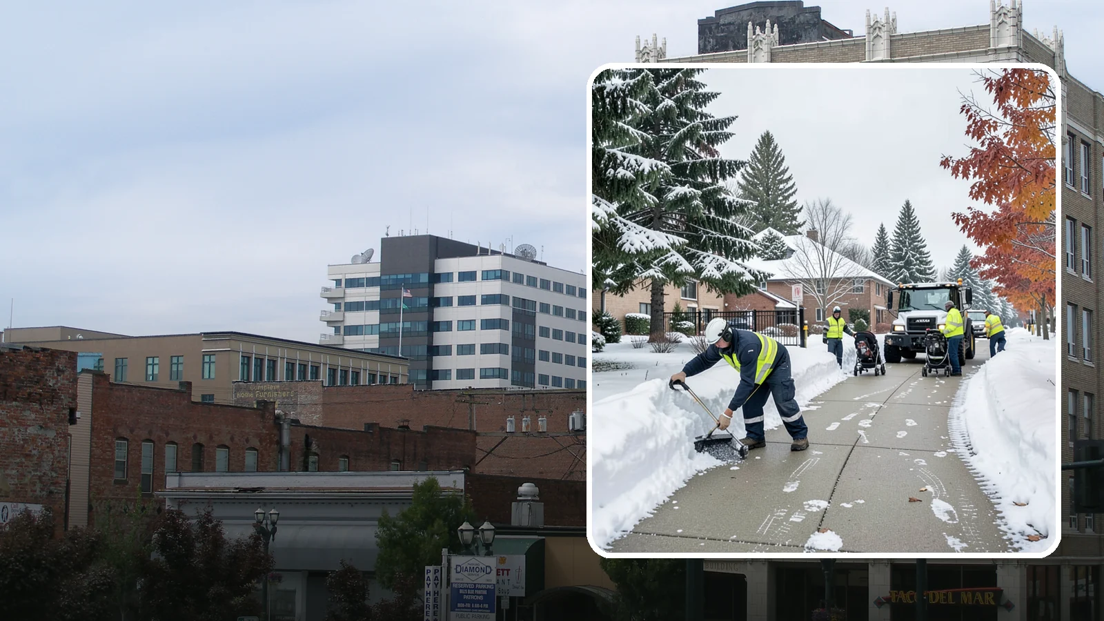 Daycare Sidewalk Clearing in Everett, Snohomish County, WA - Drop-off sidewalk clearing for Western Washington daycares, keeping entry walks safe for parents carrying children and pushing...