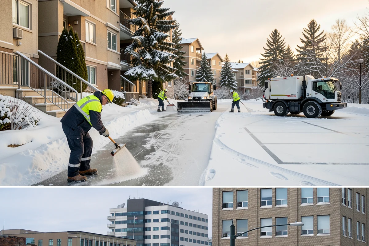 Daycare Sidewalk Clearing in Everett, Snohomish County, WA - Daycare demand is highest from December through February on frosty mornings when drop-off coincides with the day's iciest walks.