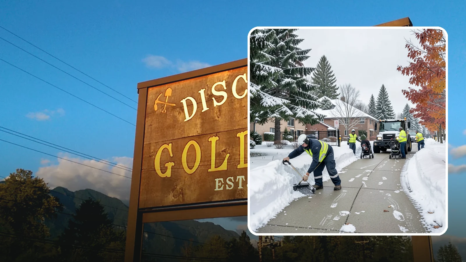 Daycare Sidewalk Clearing in Gold Bar, Snohomish County, WA - Drop-off sidewalk clearing for Western Washington daycares, keeping entry walks safe for parents carrying children and pushing...