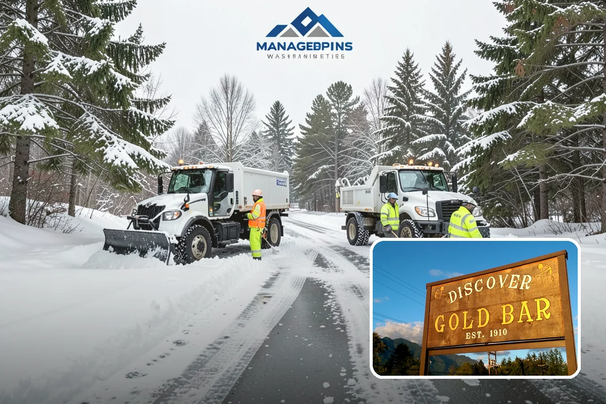 Daycare Sidewalk Clearing in Gold Bar, Snohomish County, WA - Entry and stroller paths cleared before the morning rush