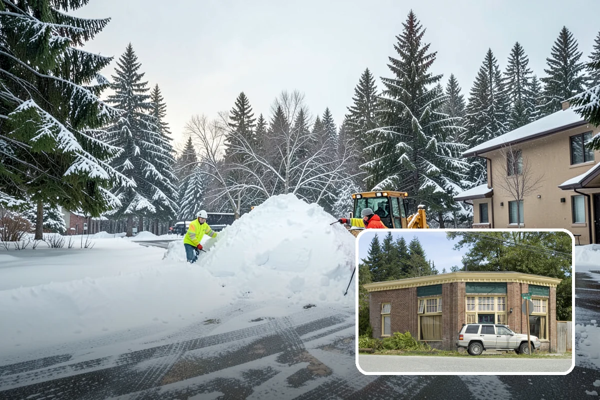 Daycare Sidewalk Clearing in Hamilton, Skagit County, WA - Entry and stroller paths cleared before the morning rush