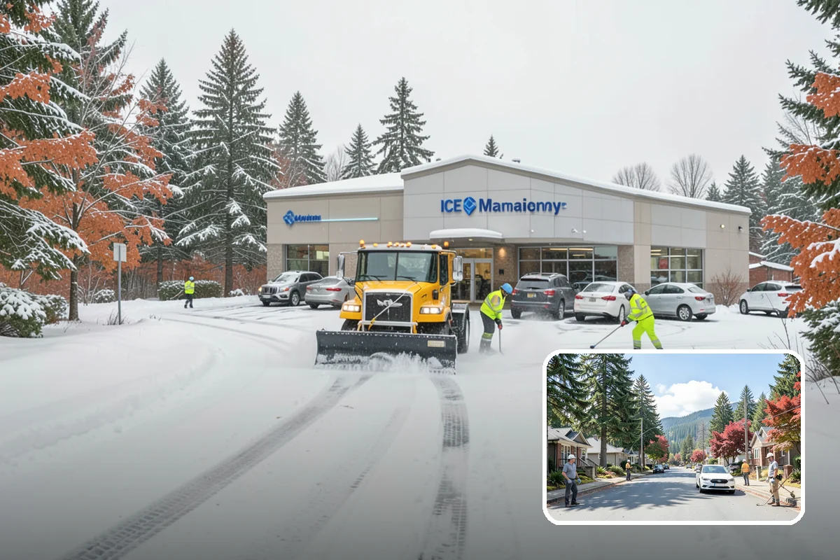 Daycare Sidewalk Clearing in Hunts Point, King County, WA - Entry and stroller paths cleared before the morning rush