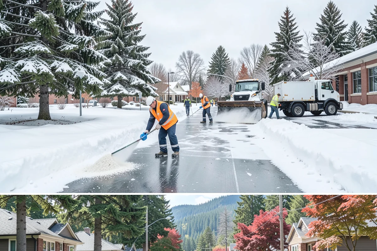 Daycare Sidewalk Clearing in Hunts Point, King County, WA - Daycare demand is highest from December through February on frosty mornings when drop-off coincides with the day's iciest walks.