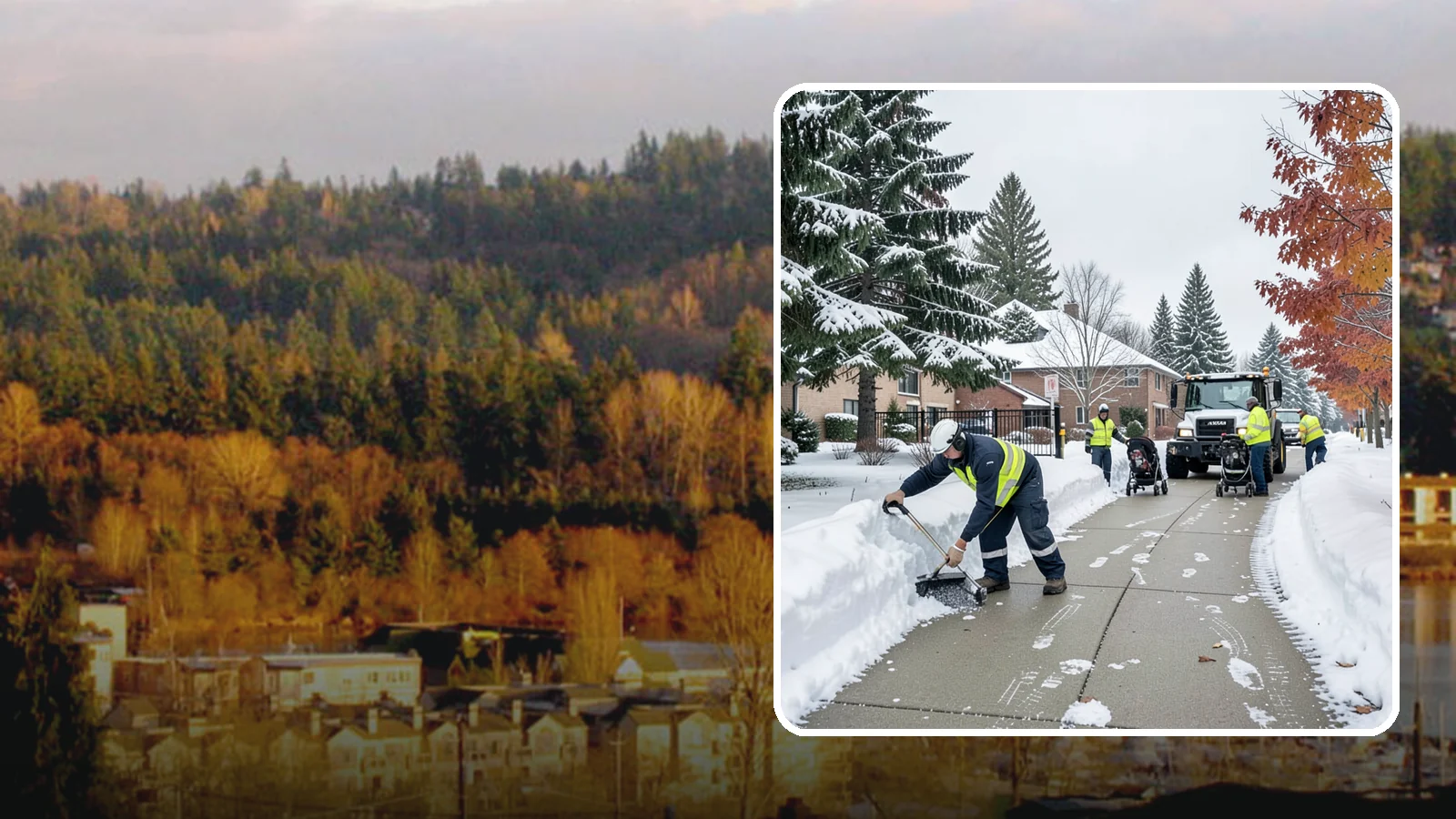 Daycare Sidewalk Clearing in Kenmore, King County, WA - Drop-off sidewalk clearing for Western Washington daycares, keeping entry walks safe for parents carrying children and pushing...