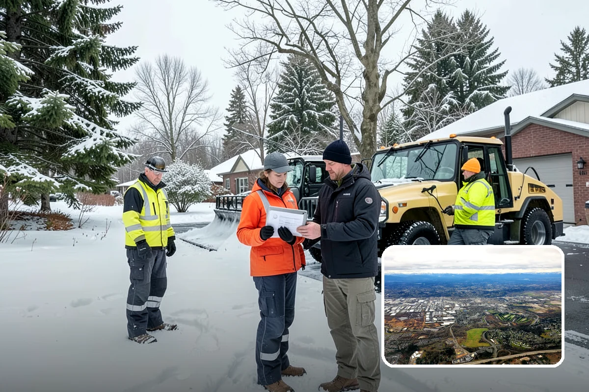 Daycare Sidewalk Clearing in Kent, King County, WA - Entry and stroller paths cleared before the morning rush