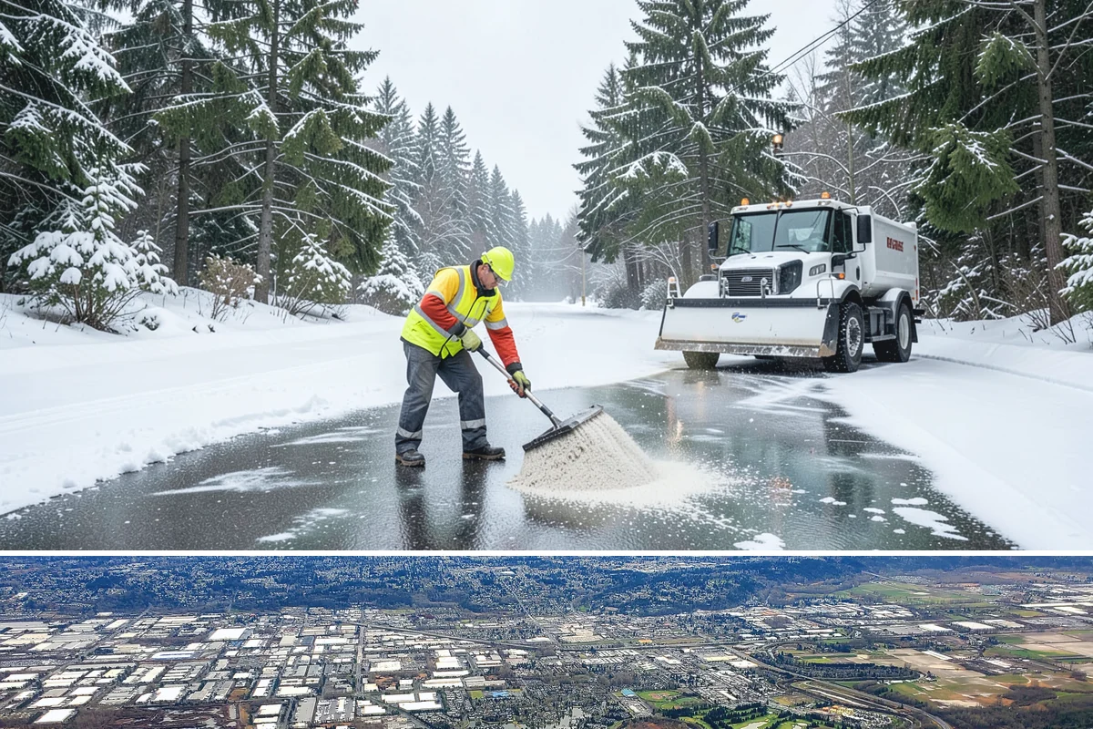 Daycare Sidewalk Clearing in Kent, King County, WA - Daycare demand is highest from December through February on frosty mornings when drop-off coincides with the day's iciest walks.