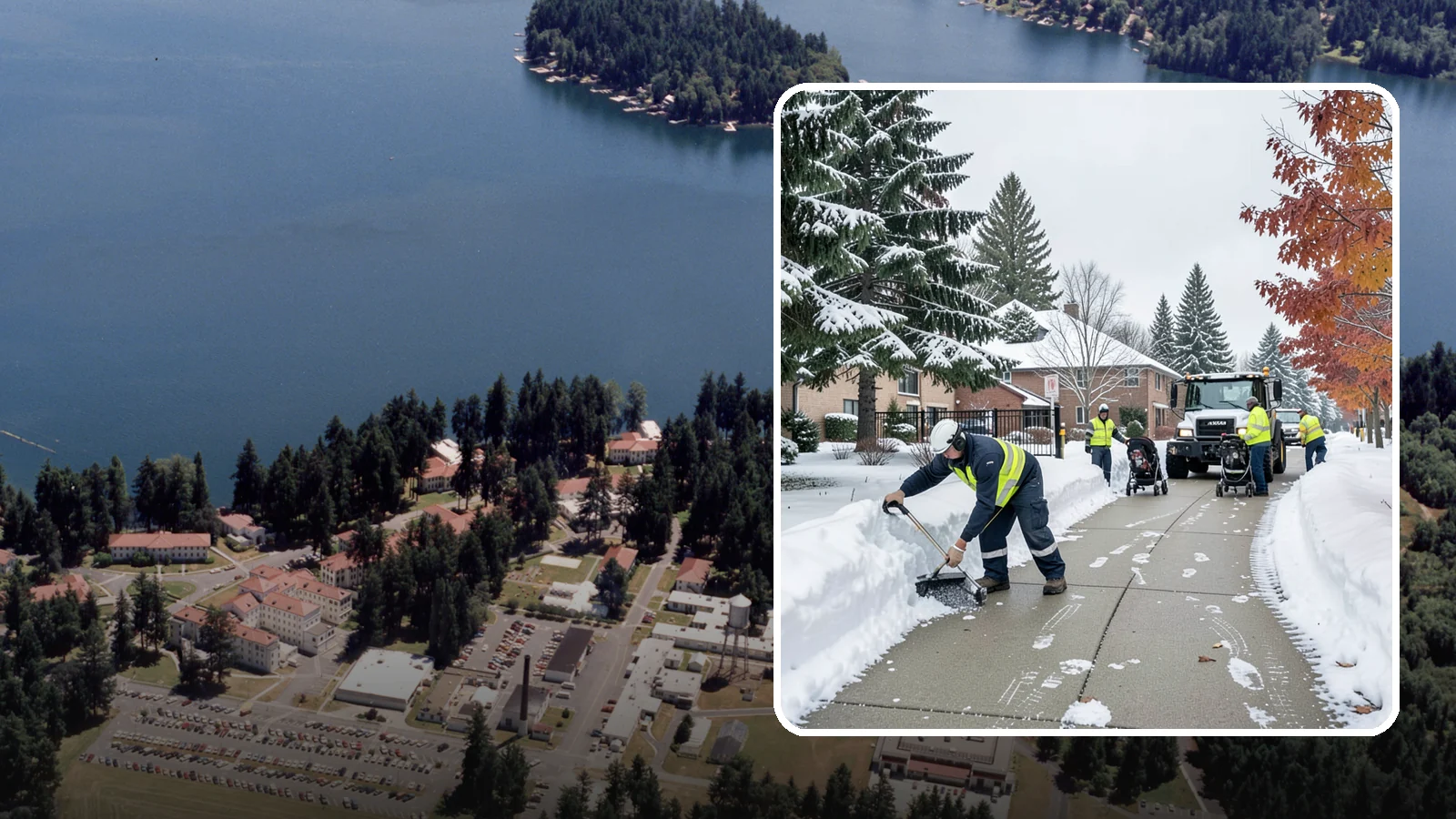 Daycare Sidewalk Clearing in Lakewood, Pierce County, WA - Drop-off sidewalk clearing for Western Washington daycares, keeping entry walks safe for parents carrying children and pushing...