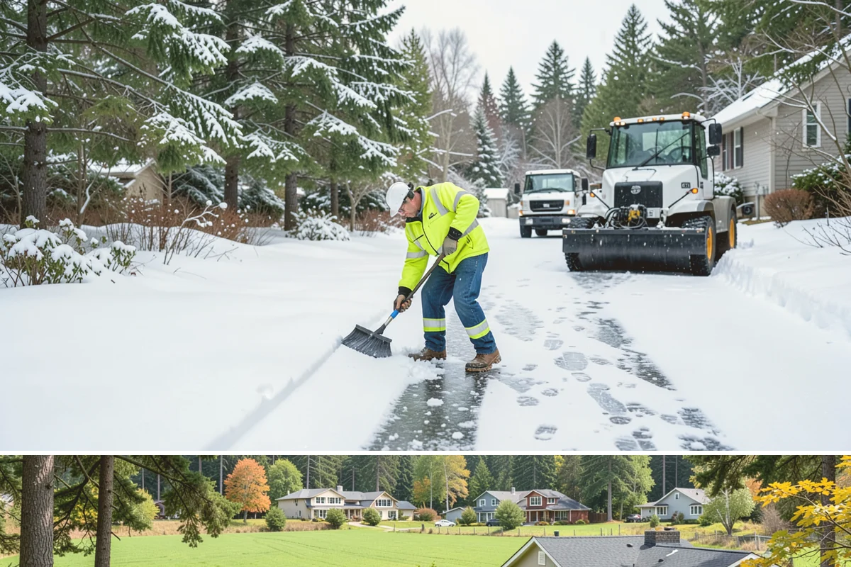 Daycare Sidewalk Clearing in Lyman, Skagit County, WA - Daycare demand is highest from December through February on frosty mornings when drop-off coincides with the day's iciest walks.