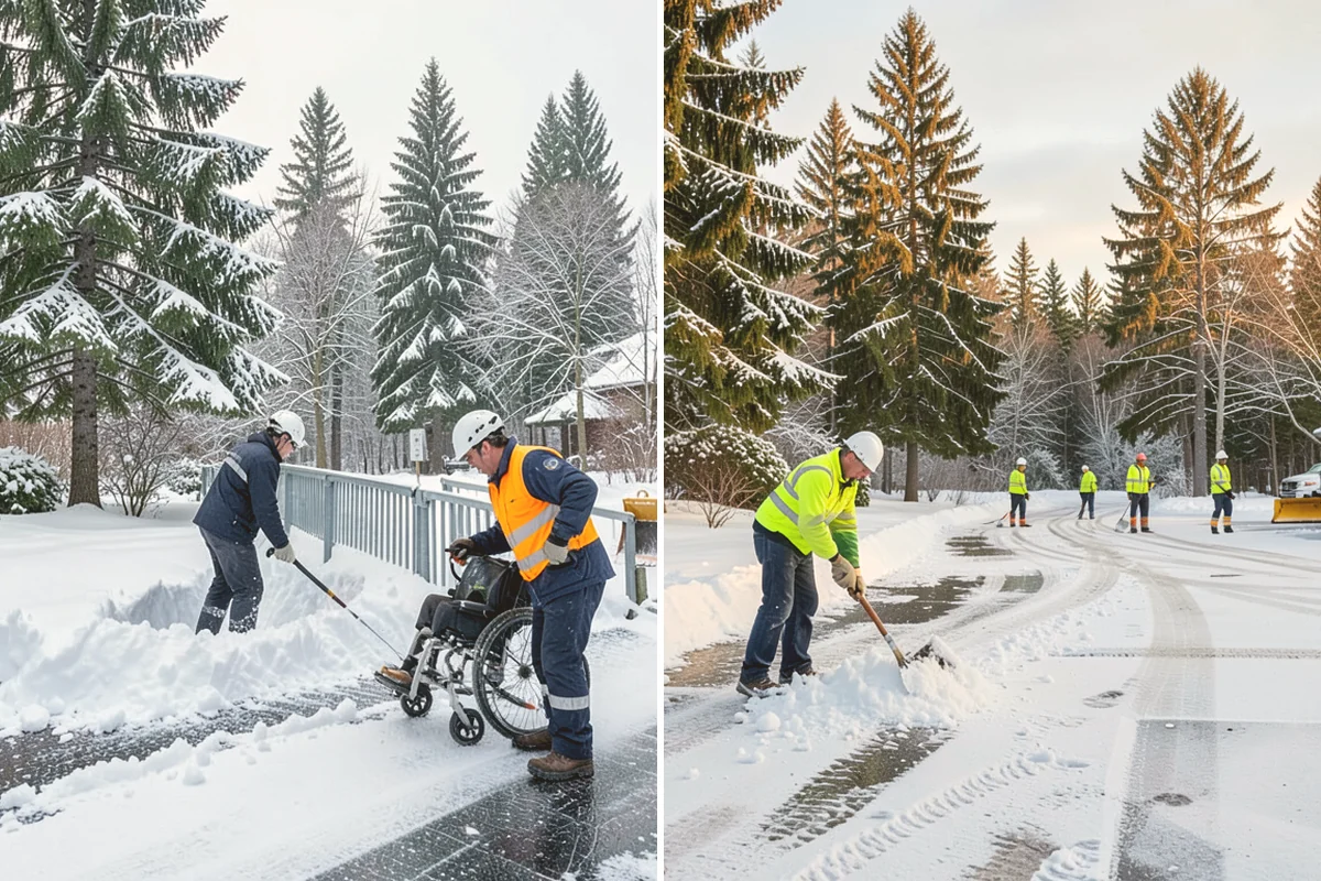 Daycare Sidewalk Clearing in Lynnwood, Snohomish County, WA - Clear the entrance and stroller path before opening