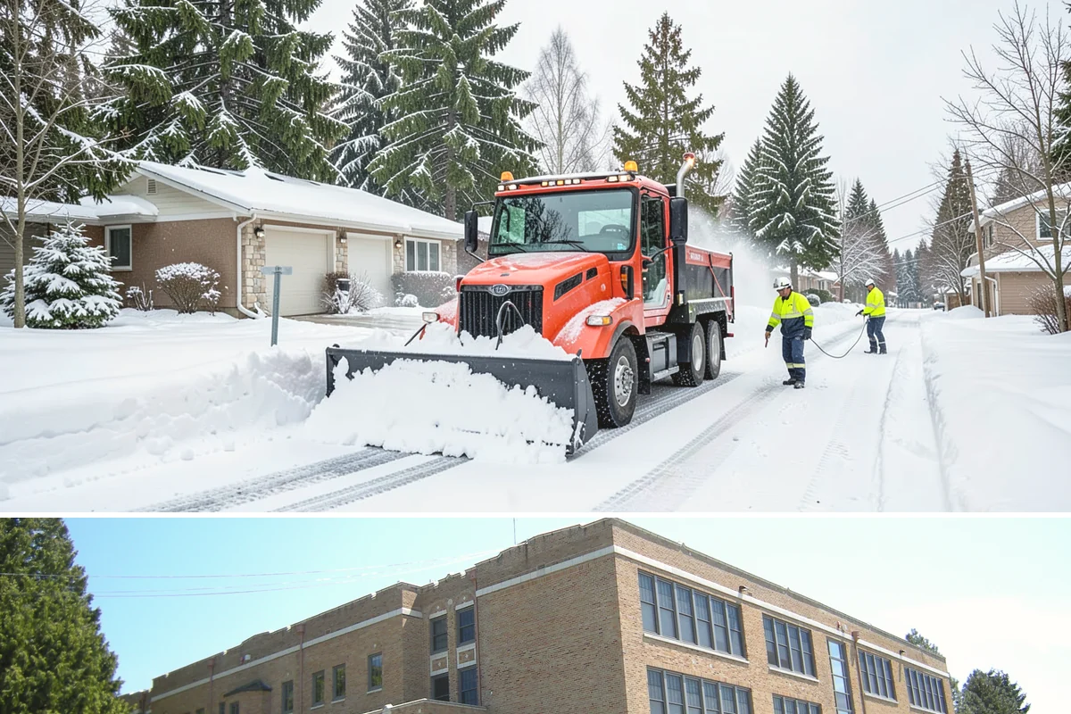 Daycare Sidewalk Clearing in Maple Valley, King County, WA - Daycare demand is highest from December through February on frosty mornings when drop-off coincides with the day's iciest walks.