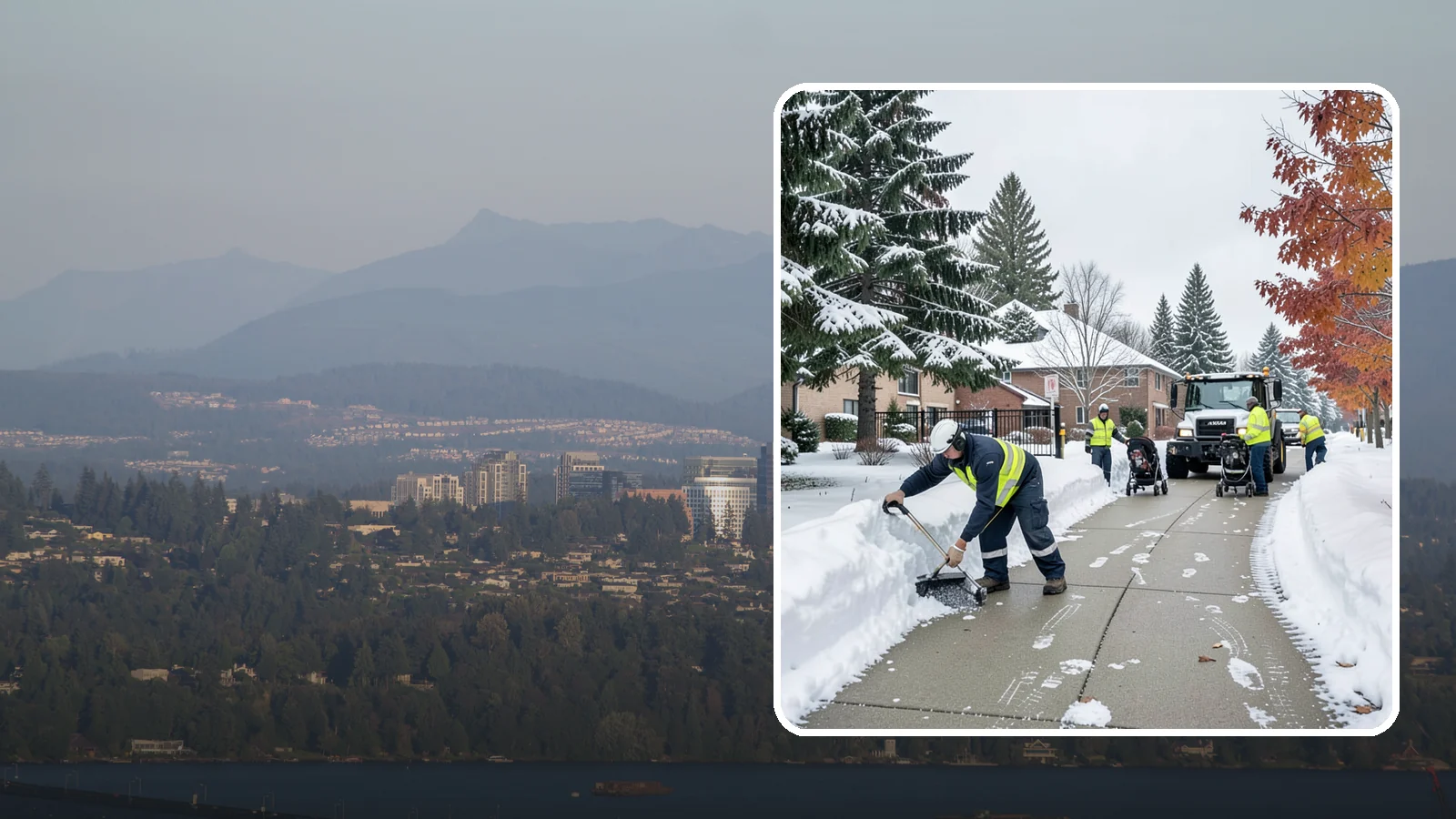 Daycare Sidewalk Clearing in Medina, King County, WA - Drop-off sidewalk clearing for Western Washington daycares, keeping entry walks safe for parents carrying children and pushing...