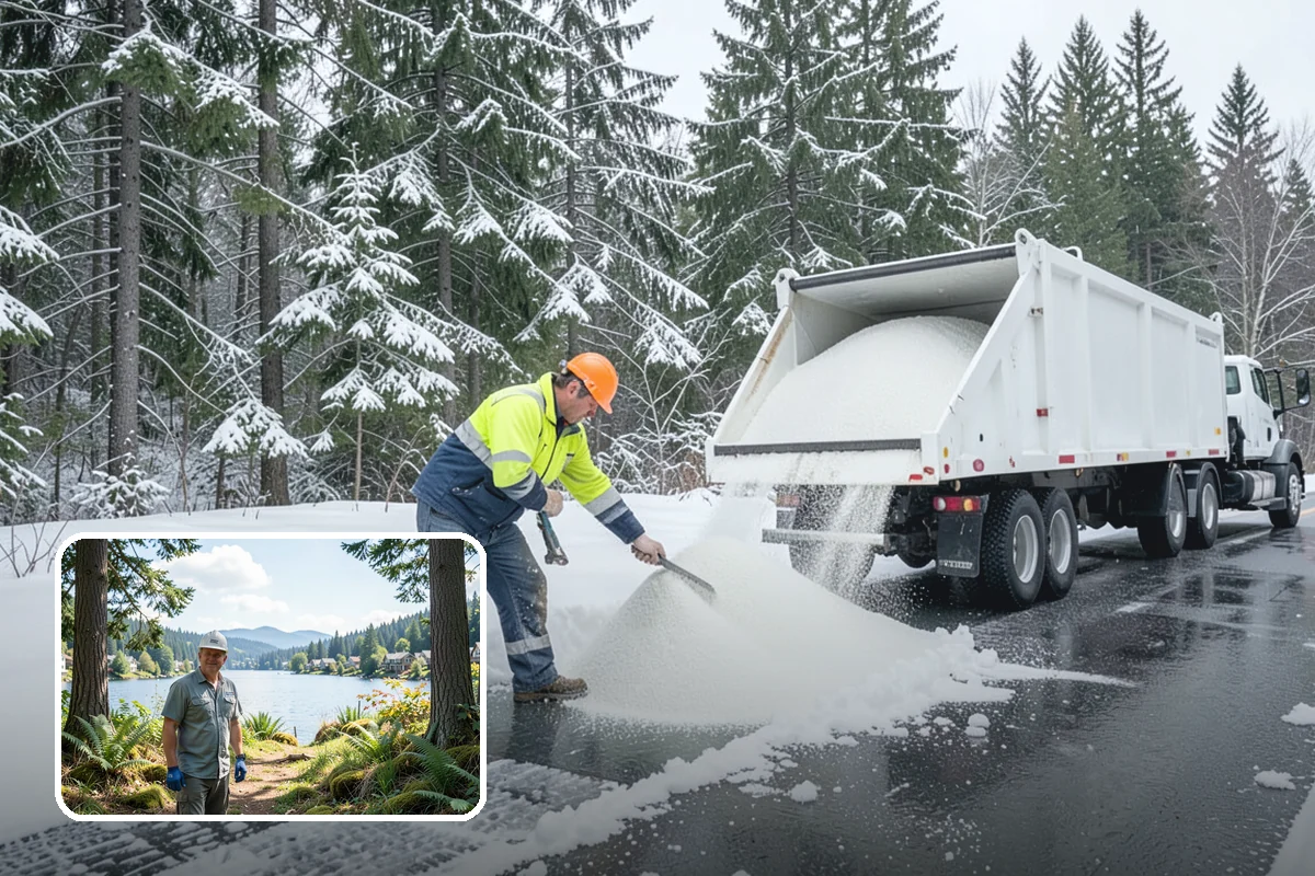 Daycare Sidewalk Clearing in Milton, King County, WA - Entry and stroller paths cleared before the morning rush