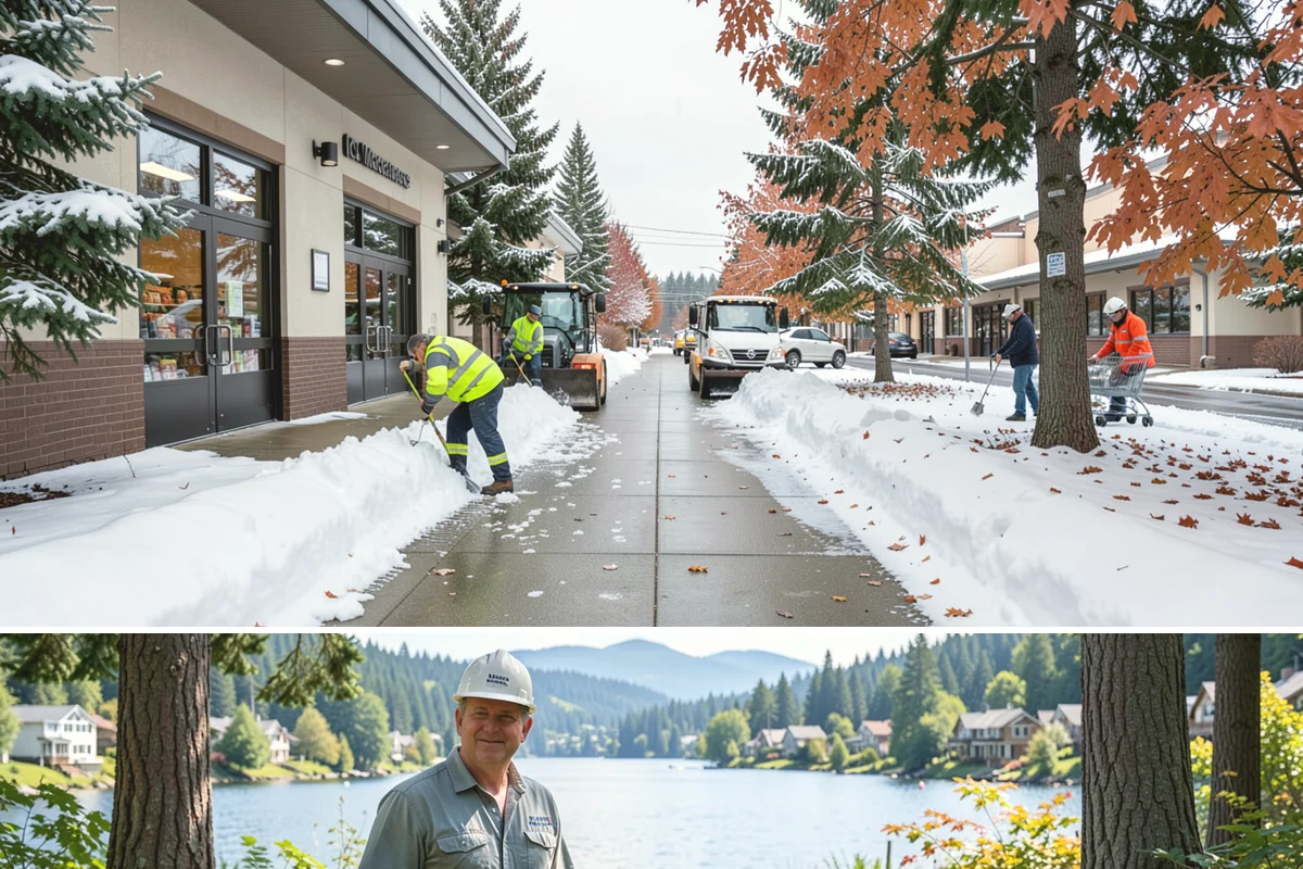 Daycare Sidewalk Clearing in Milton, King County, WA - Daycare demand is highest from December through February on frosty mornings when drop-off coincides with the day's iciest walks.