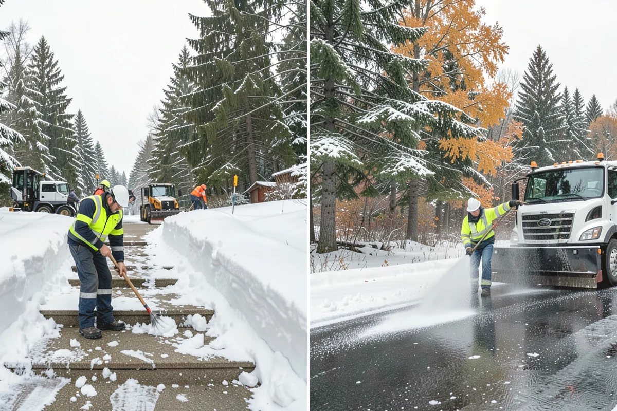 Daycare Sidewalk Clearing in Monroe, Snohomish County, WA - Clear the entrance and stroller path before opening