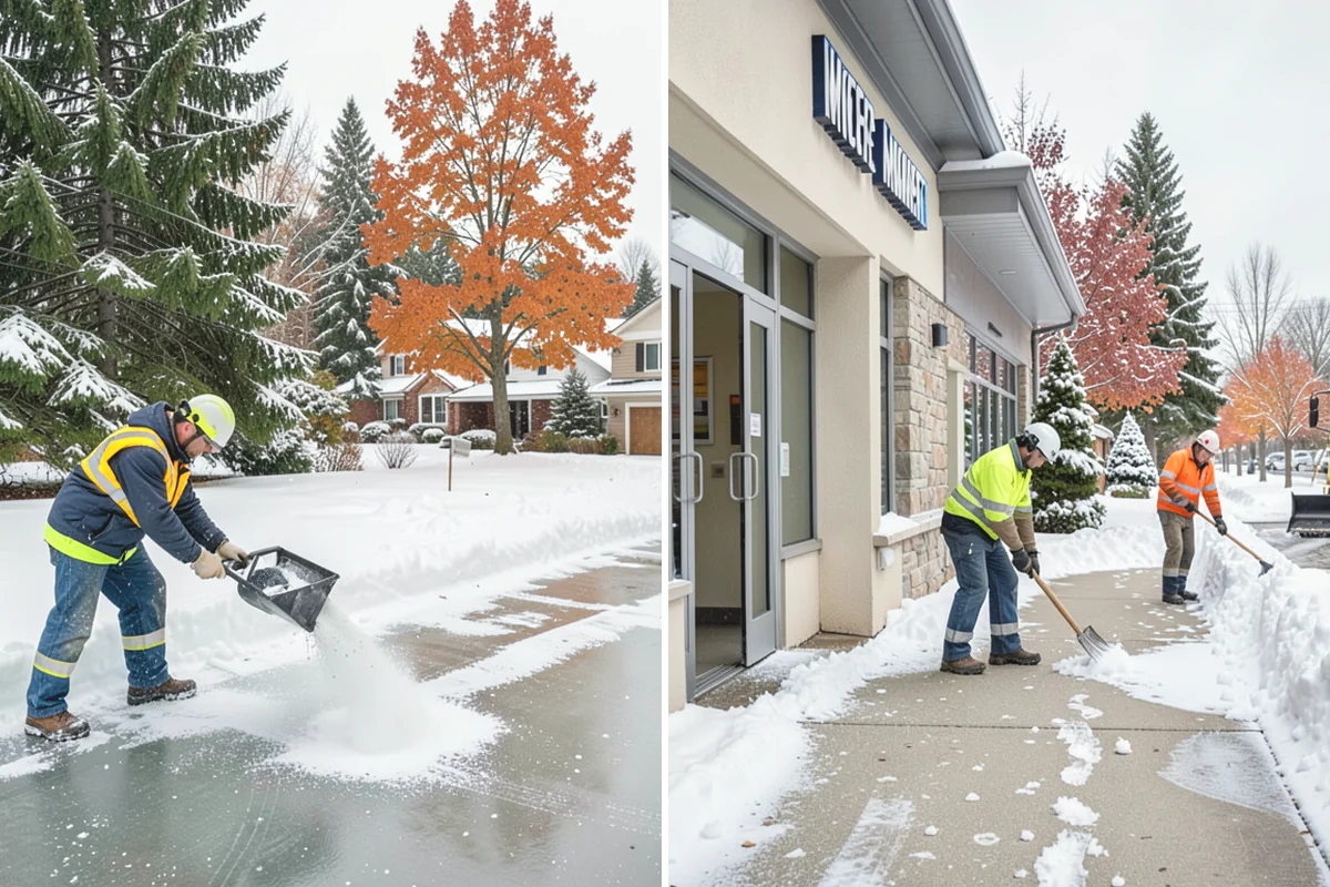 Daycare Sidewalk Clearing in Mukilteo, Snohomish County, WA - Clear the entrance and stroller path before opening