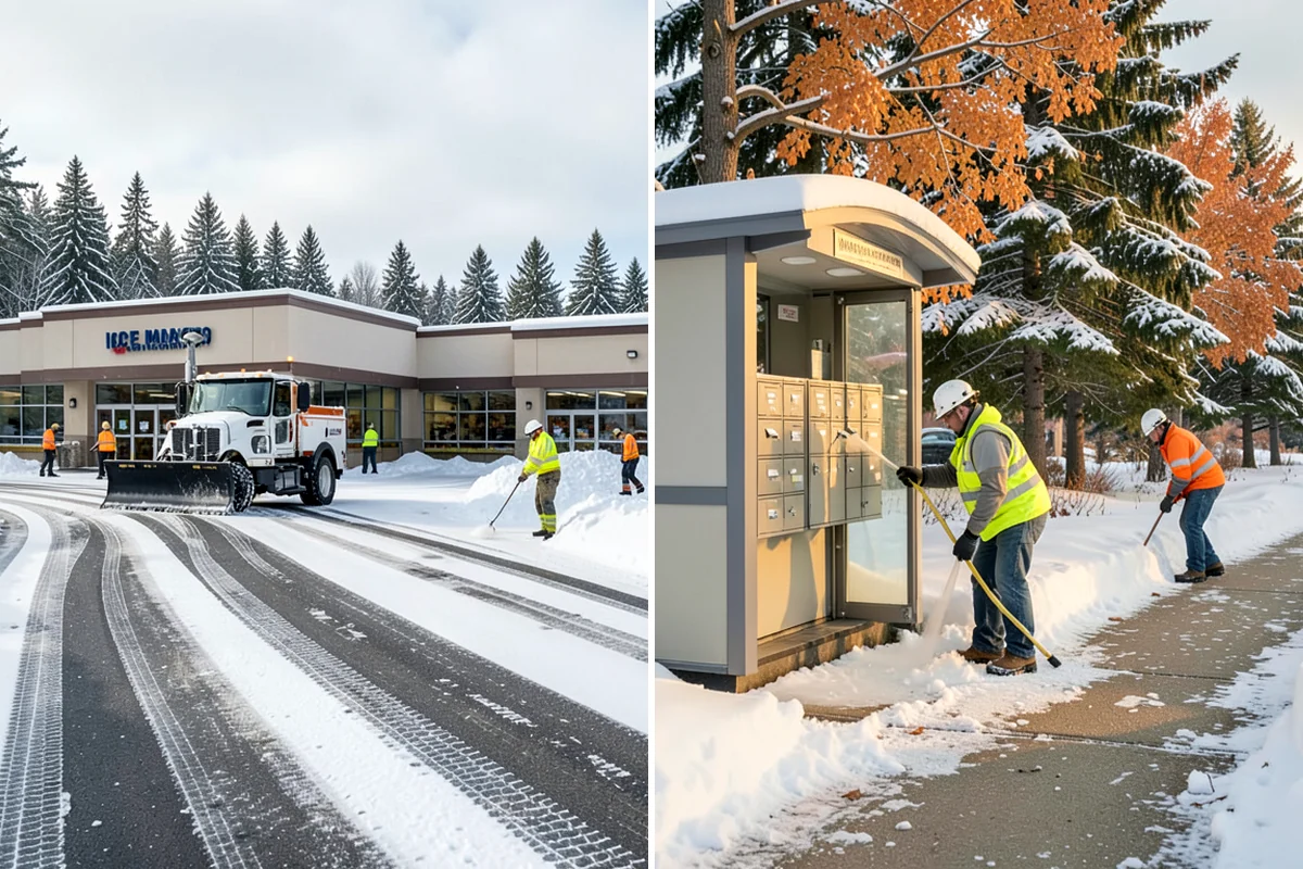 Daycare Sidewalk Clearing in Normandy Park, King County, WA - Clear the entrance and stroller path before opening
