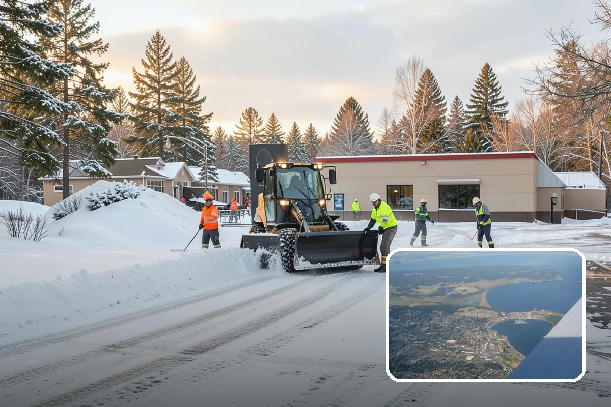 Daycare Sidewalk Clearing in Oak Harbor, Island County, WA - Entry and stroller paths cleared before the morning rush