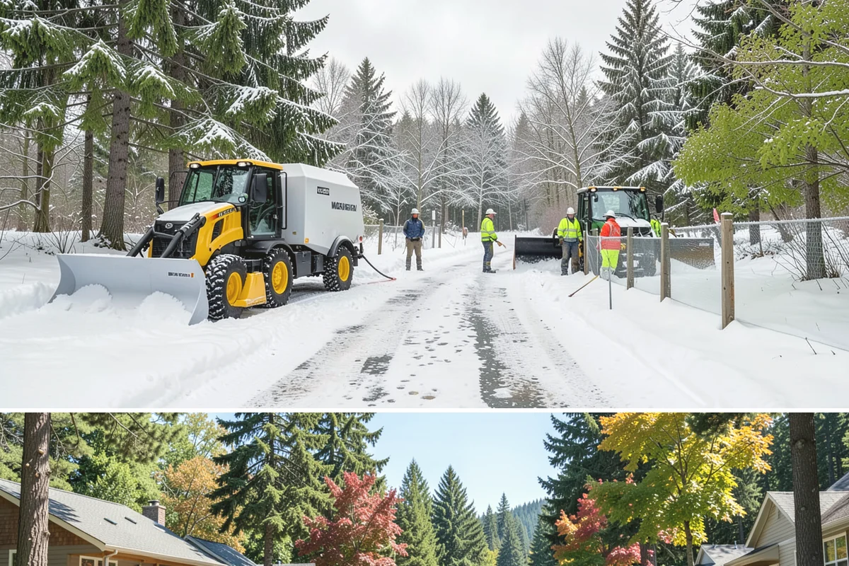 Daycare Sidewalk Clearing in Orting, Pierce County, WA - Daycare demand is highest from December through February on frosty mornings when drop-off coincides with the day's iciest walks.