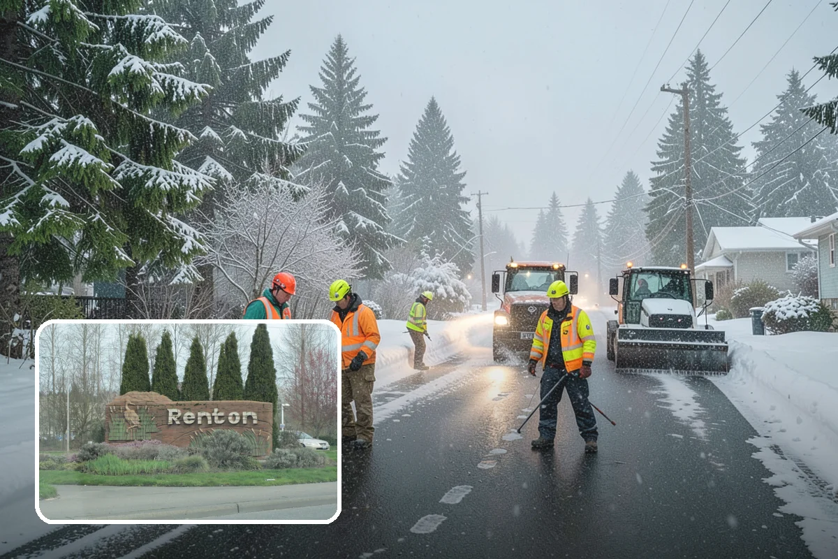 Daycare Sidewalk Clearing in Renton, King County, WA - Entry and stroller paths cleared before the morning rush