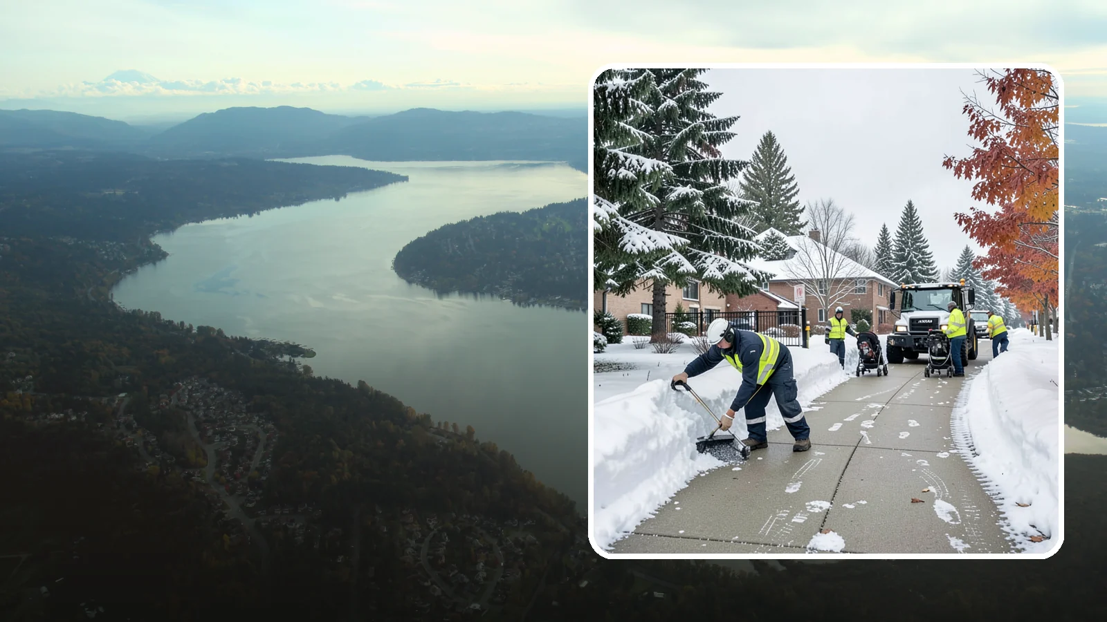 Daycare Sidewalk Clearing in Sammamish, King County, WA - Drop-off sidewalk clearing for Western Washington daycares, keeping entry walks safe for parents carrying children and pushing...