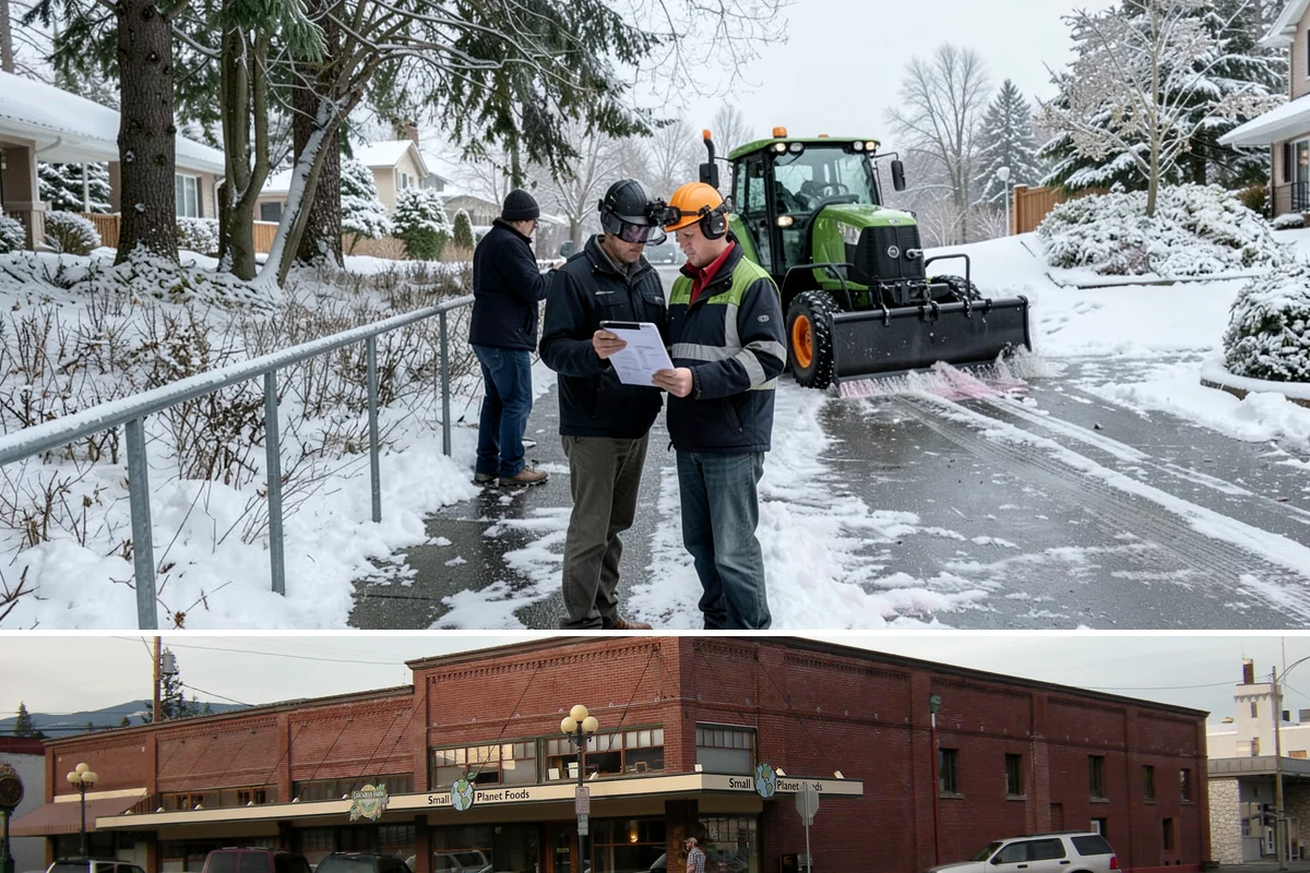 Daycare Sidewalk Clearing in Sedro-Woolley, Skagit County, WA - Daycare demand is highest from December through February on frosty mornings when drop-off coincides with the day's iciest walks.