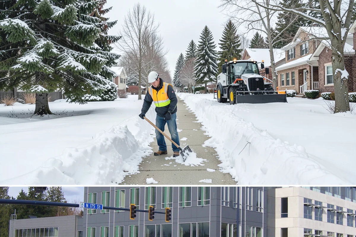 Daycare Sidewalk Clearing in Shoreline, King County, WA - Daycare demand is highest from December through February on frosty mornings when drop-off coincides with the day's iciest walks.
