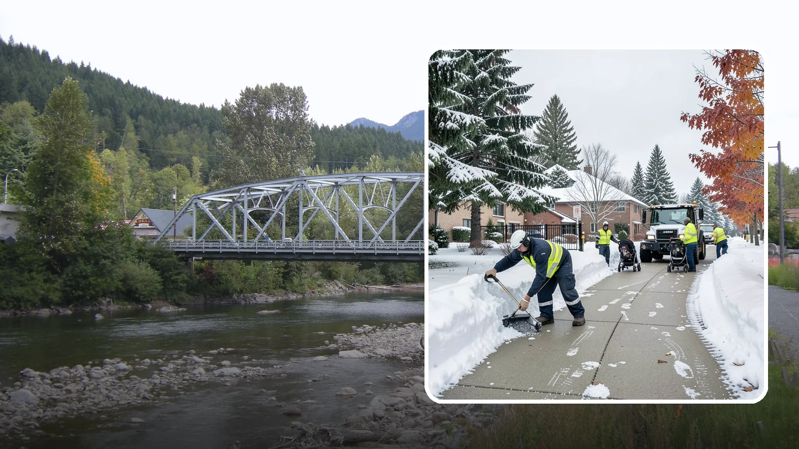 Daycare Sidewalk Clearing in Skykomish, King County, WA - Drop-off sidewalk clearing for Western Washington daycares, keeping entry walks safe for parents carrying children and pushing...
