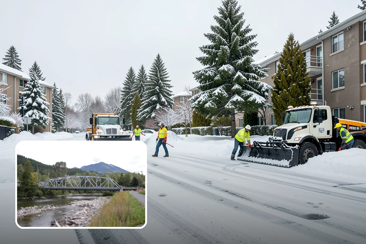 Daycare Sidewalk Clearing in Skykomish, King County, WA - Entry and stroller paths cleared before the morning rush