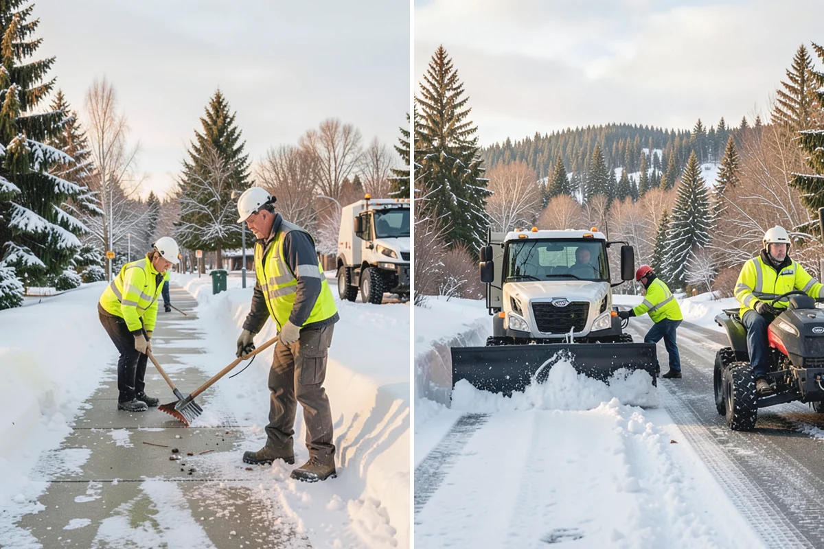 Daycare Sidewalk Clearing in Skykomish, King County, WA - Clear the entrance and stroller path before opening