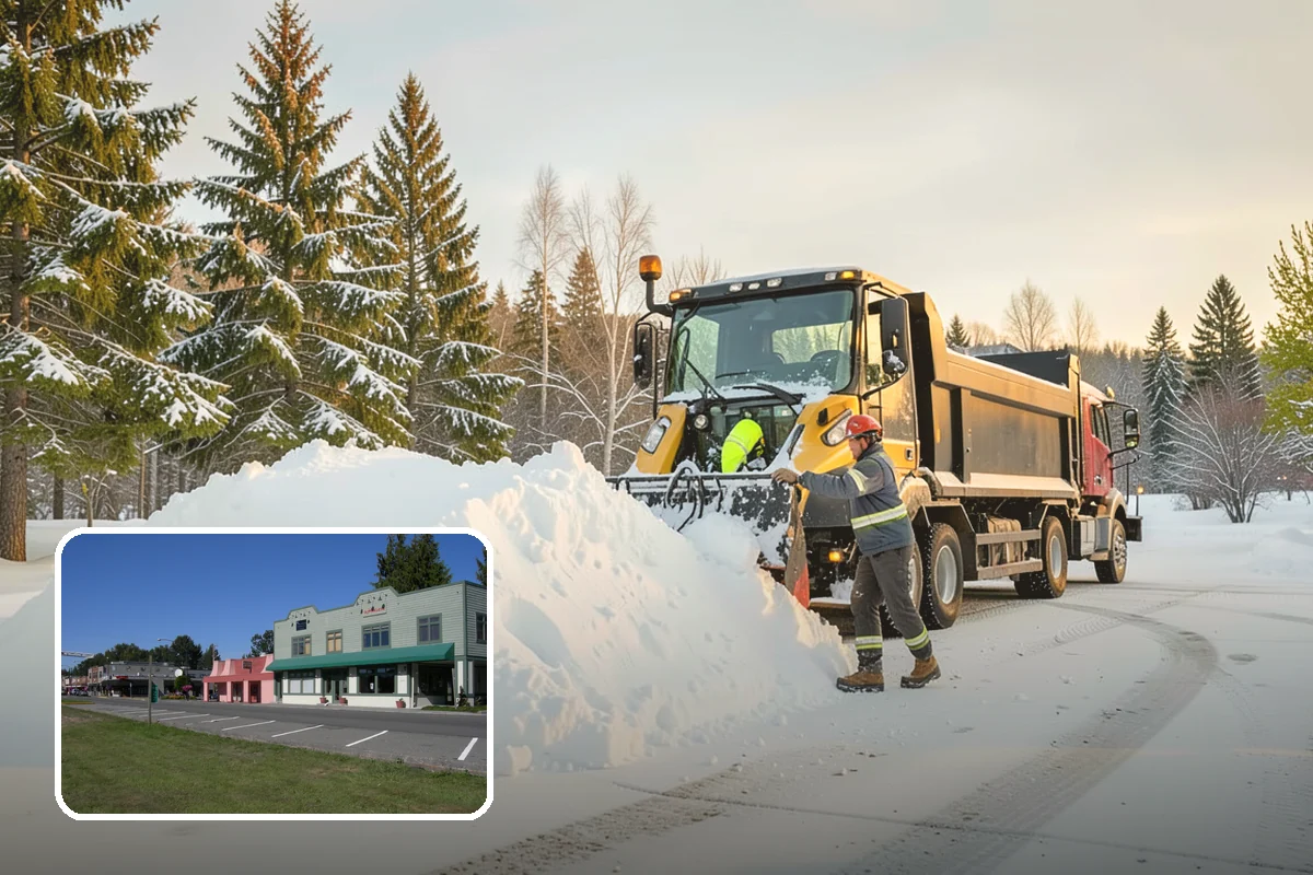 Daycare Sidewalk Clearing in Snoqualmie, King County, WA - Entry and stroller paths cleared before the morning rush