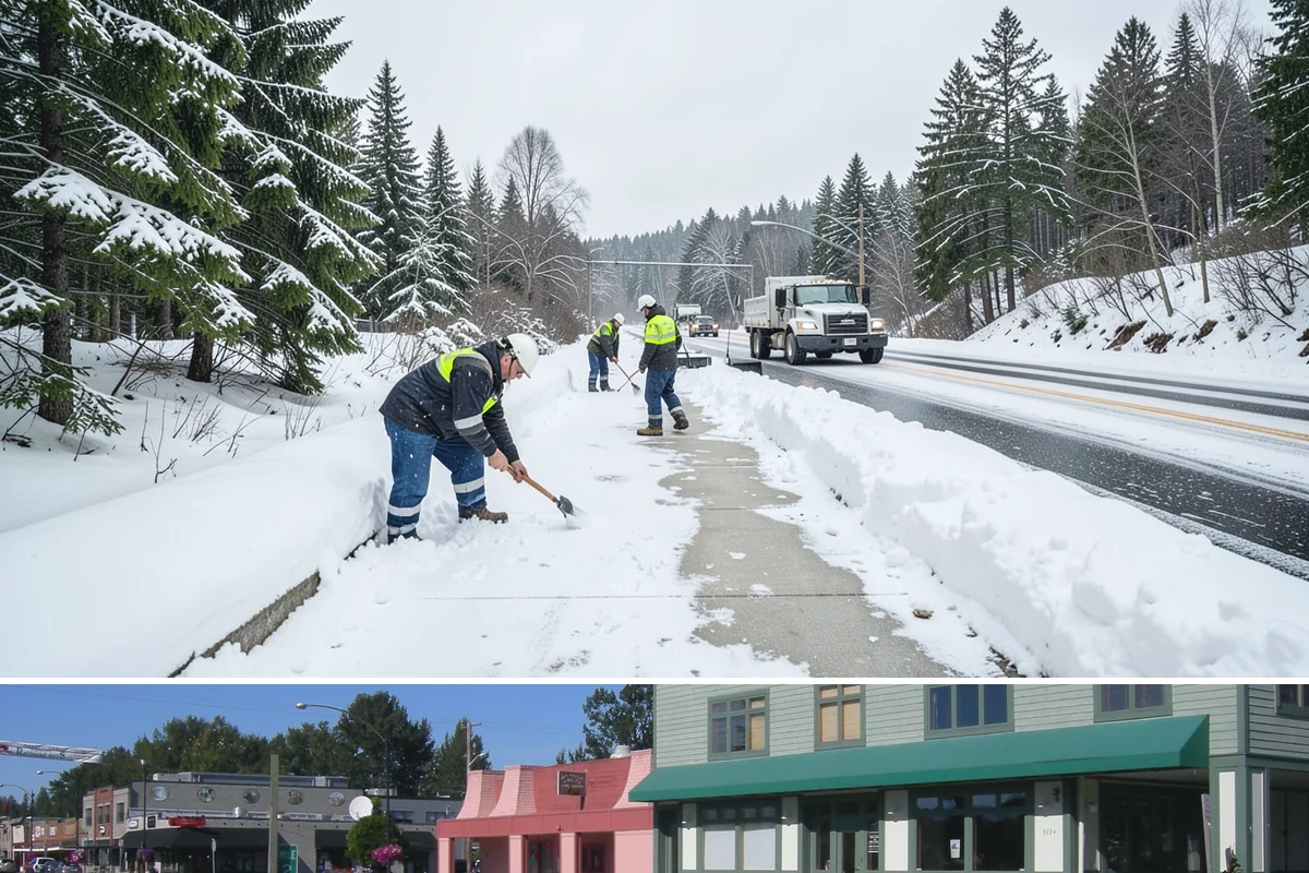 Daycare Sidewalk Clearing in Snoqualmie, King County, WA - Daycare demand is highest from December through February on frosty mornings when drop-off coincides with the day's iciest walks.