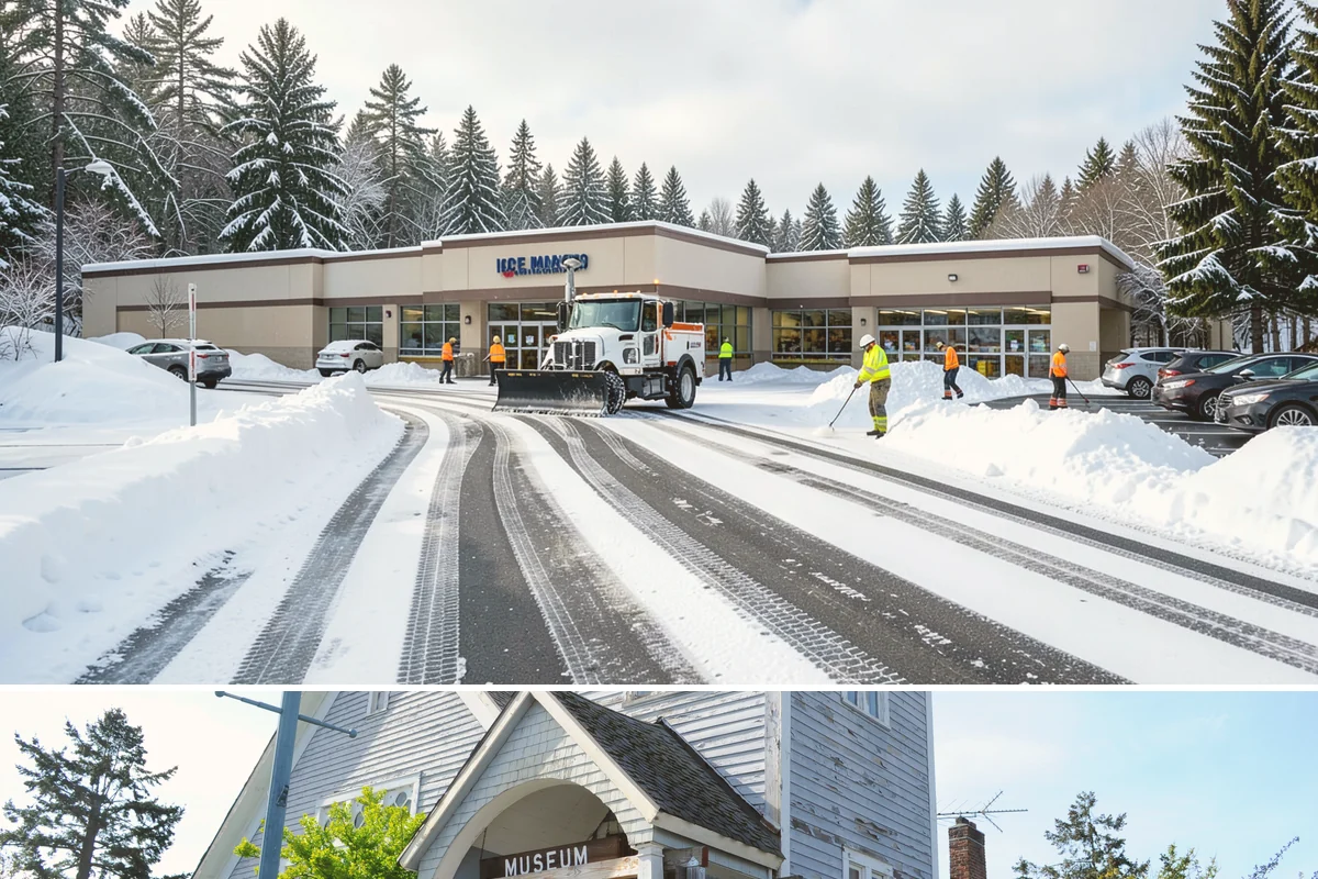 Daycare Sidewalk Clearing in Steilacoom, Pierce County, WA - Daycare demand is highest from December through February on frosty mornings when drop-off coincides with the day's iciest walks.