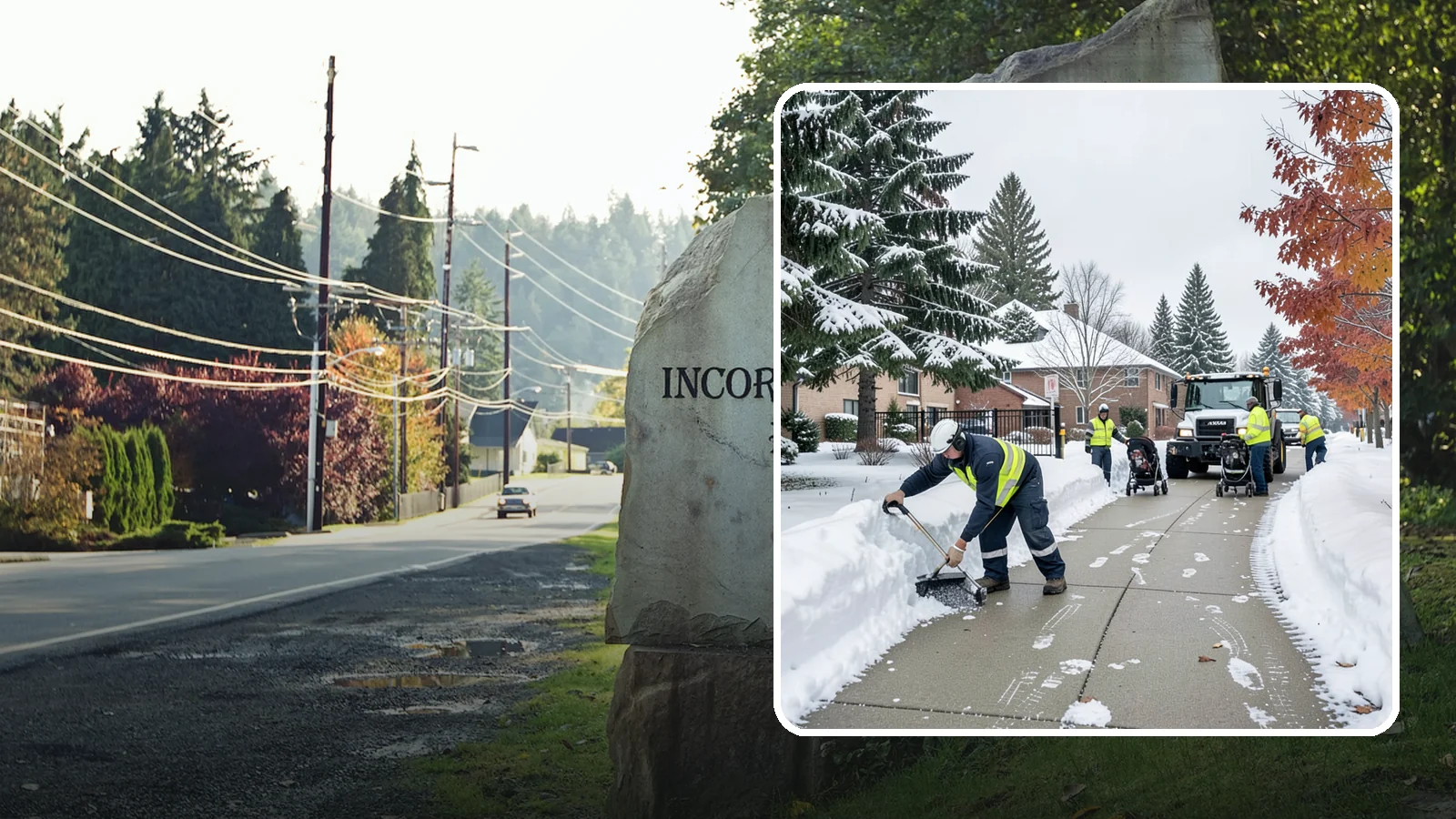 Daycare Sidewalk Clearing in Wilkeson, Pierce County, WA - Drop-off sidewalk clearing for Western Washington daycares, keeping entry walks safe for parents carrying children and pushing...