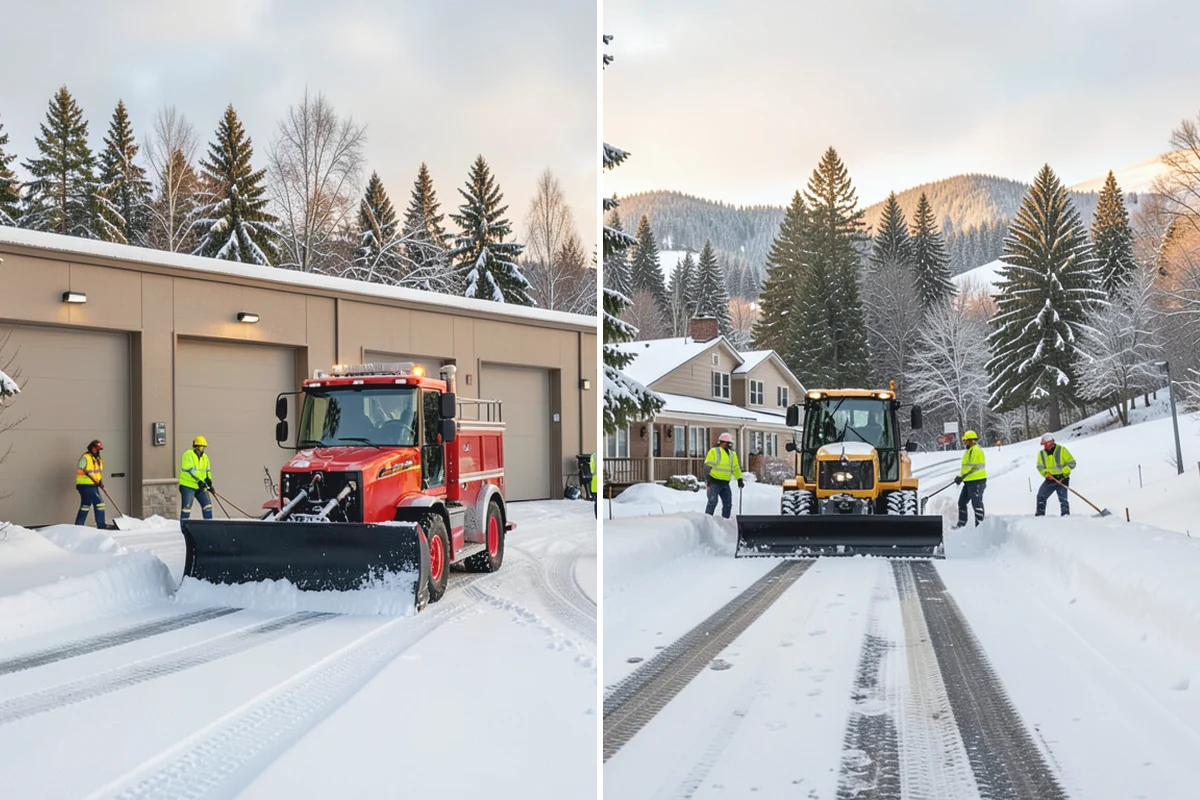 Daycare Sidewalk Clearing in Woodinville, King County, WA - Clear the entrance and stroller path before opening