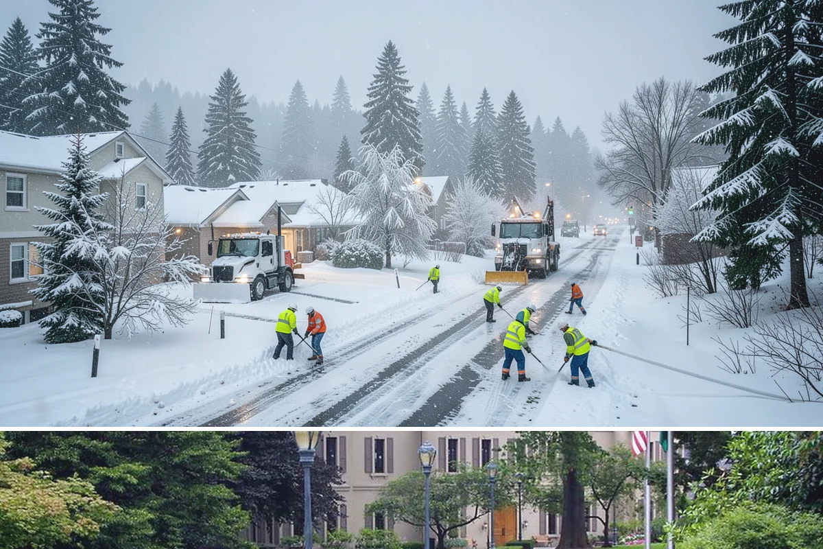 Daycare Sidewalk Clearing in Woodinville, King County, WA - Daycare demand is highest from December through February on frosty mornings when drop-off coincides with the day's iciest walks.