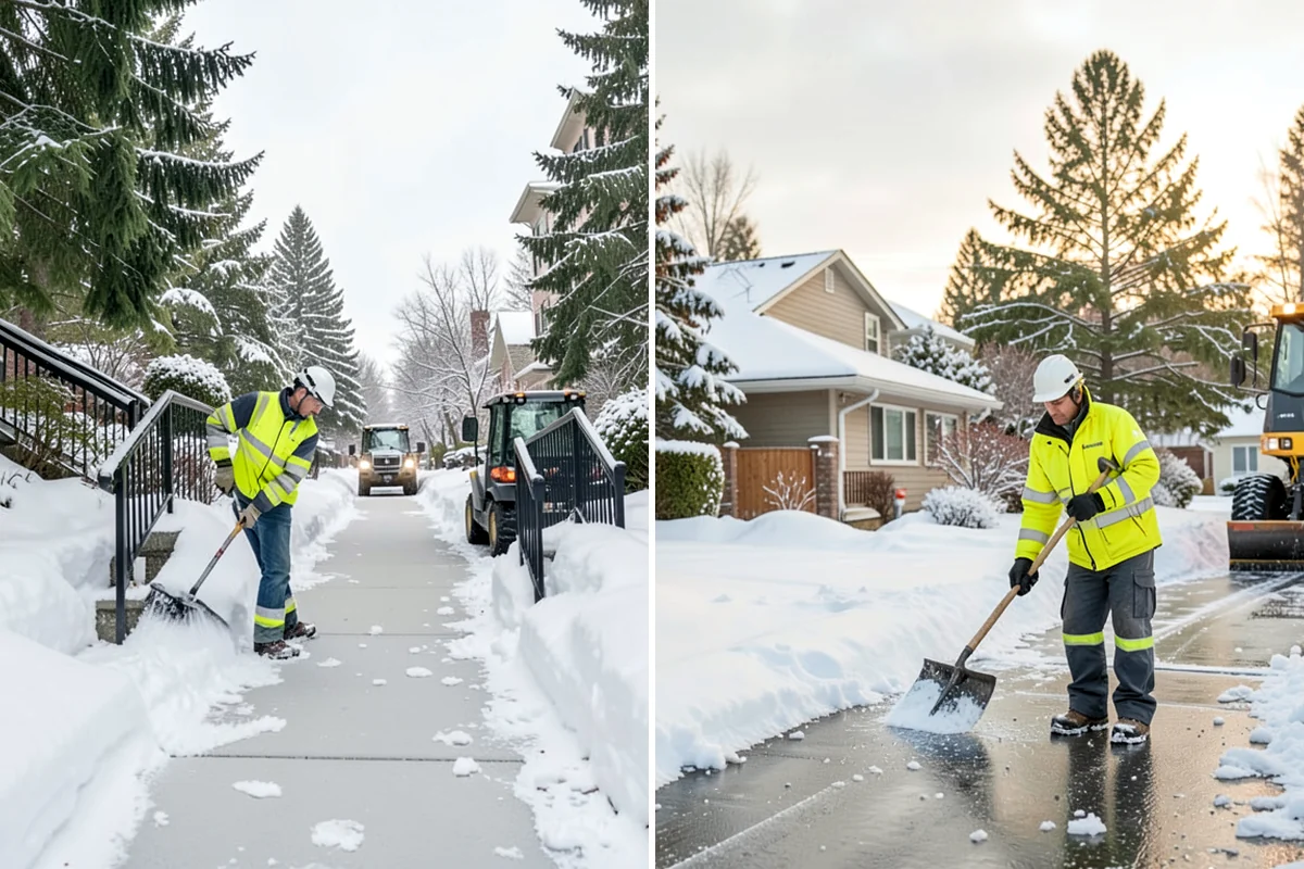 Daycare Snow Plowing in Arlington, Snohomish County, WA - Confirm opening time and mark the drop-off lane as top priority