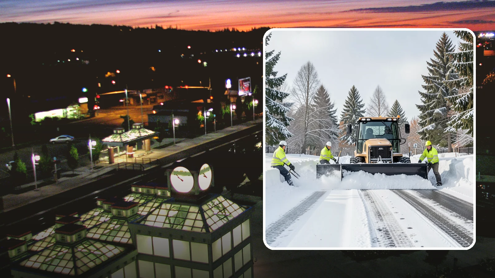 Daycare Snow Plowing in Auburn, King County, WA - We plow daycare lots and drop-off zones before opening so parents carrying young children reach the door safely.