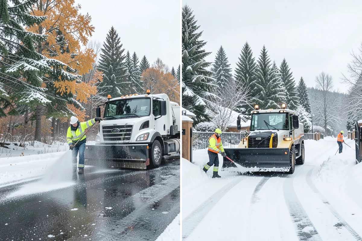 Daycare Snow Plowing in Auburn, King County, WA - Confirm opening time and mark the drop-off lane as top priority
