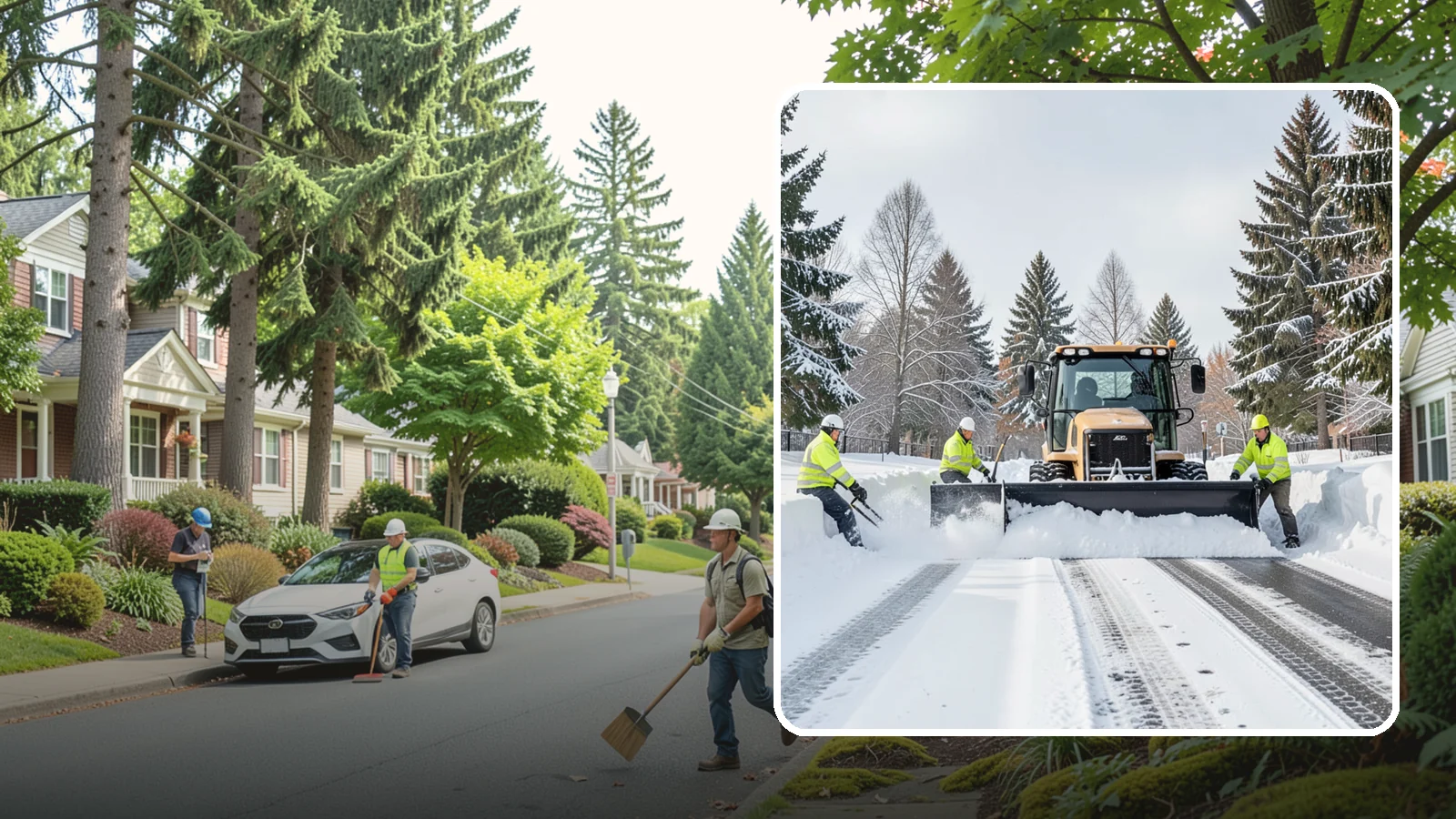 Daycare Snow Plowing in Beaux Arts Village, King County, WA - We plow daycare lots and drop-off zones before opening so parents carrying young children reach the door safely.