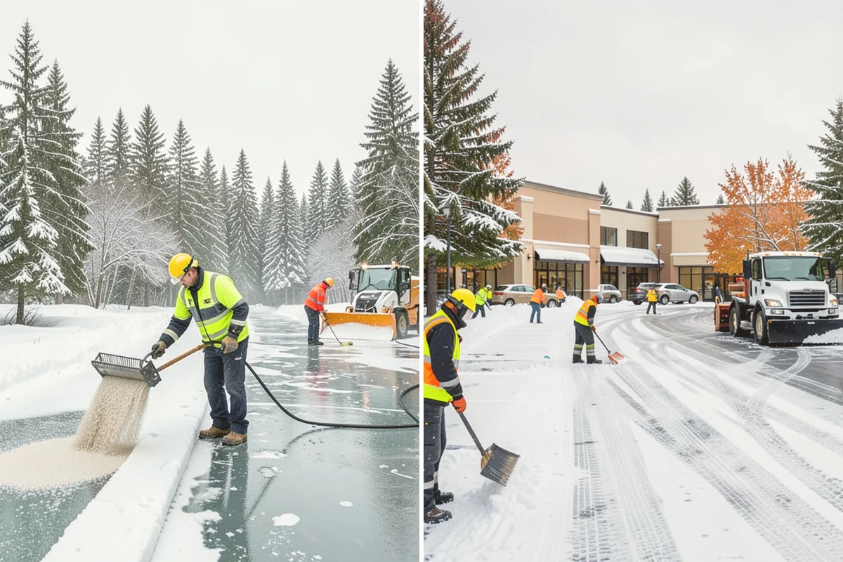 Daycare Snow Plowing in Bellevue, King County, WA - Confirm opening time and mark the drop-off lane as top priority