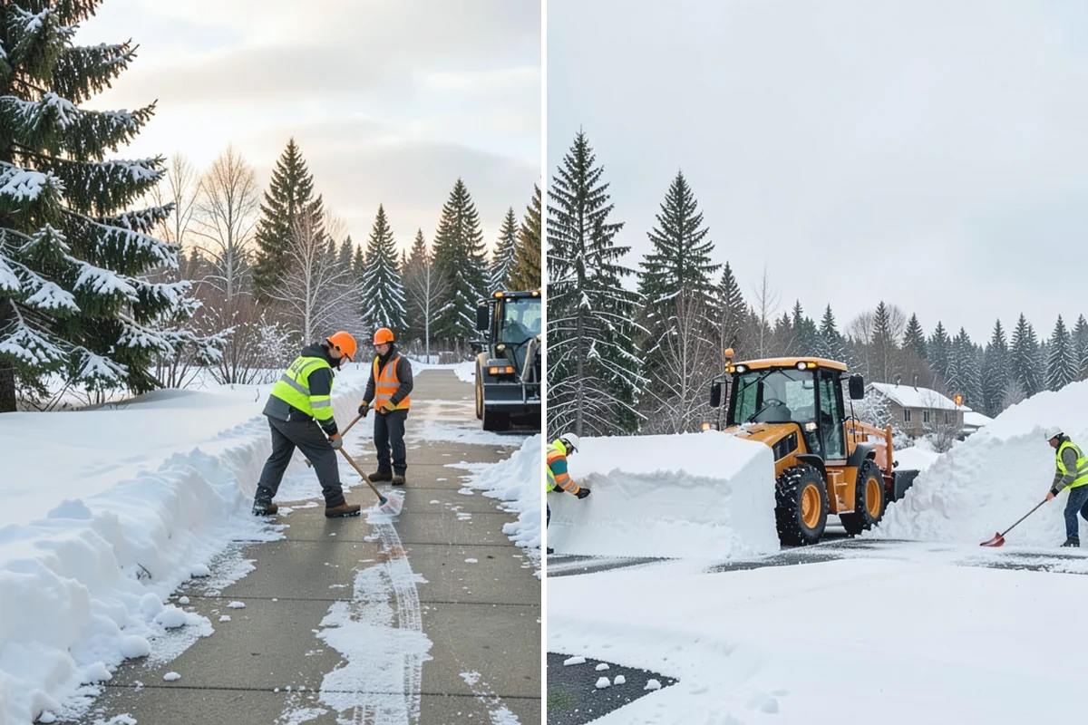 Daycare Snow Plowing in Bonney Lake, Pierce County, WA - Confirm opening time and mark the drop-off lane as top priority